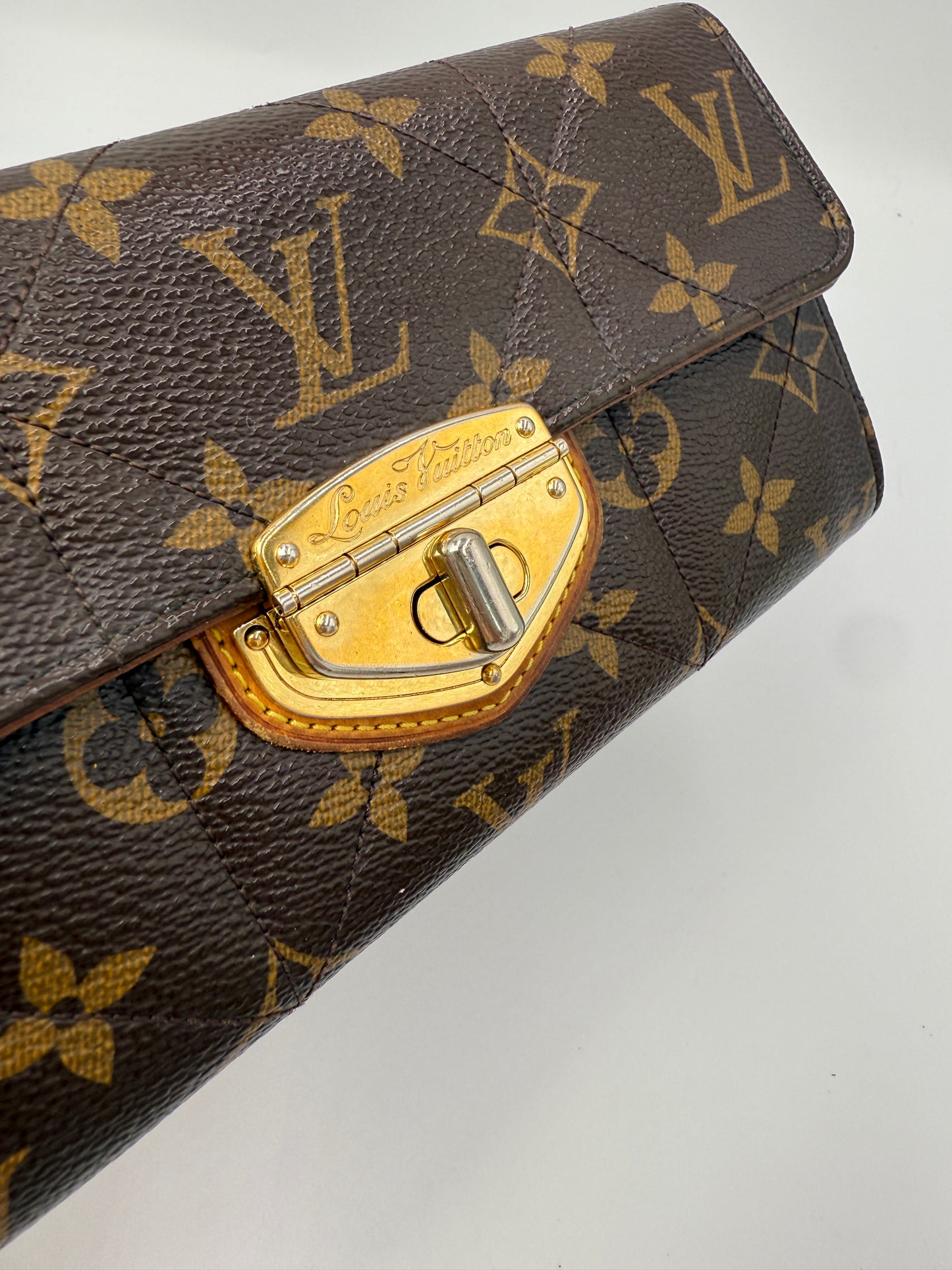 Louis Vuitton Monogram Coated Canvas Quilted Sarah Wallet SP2121
