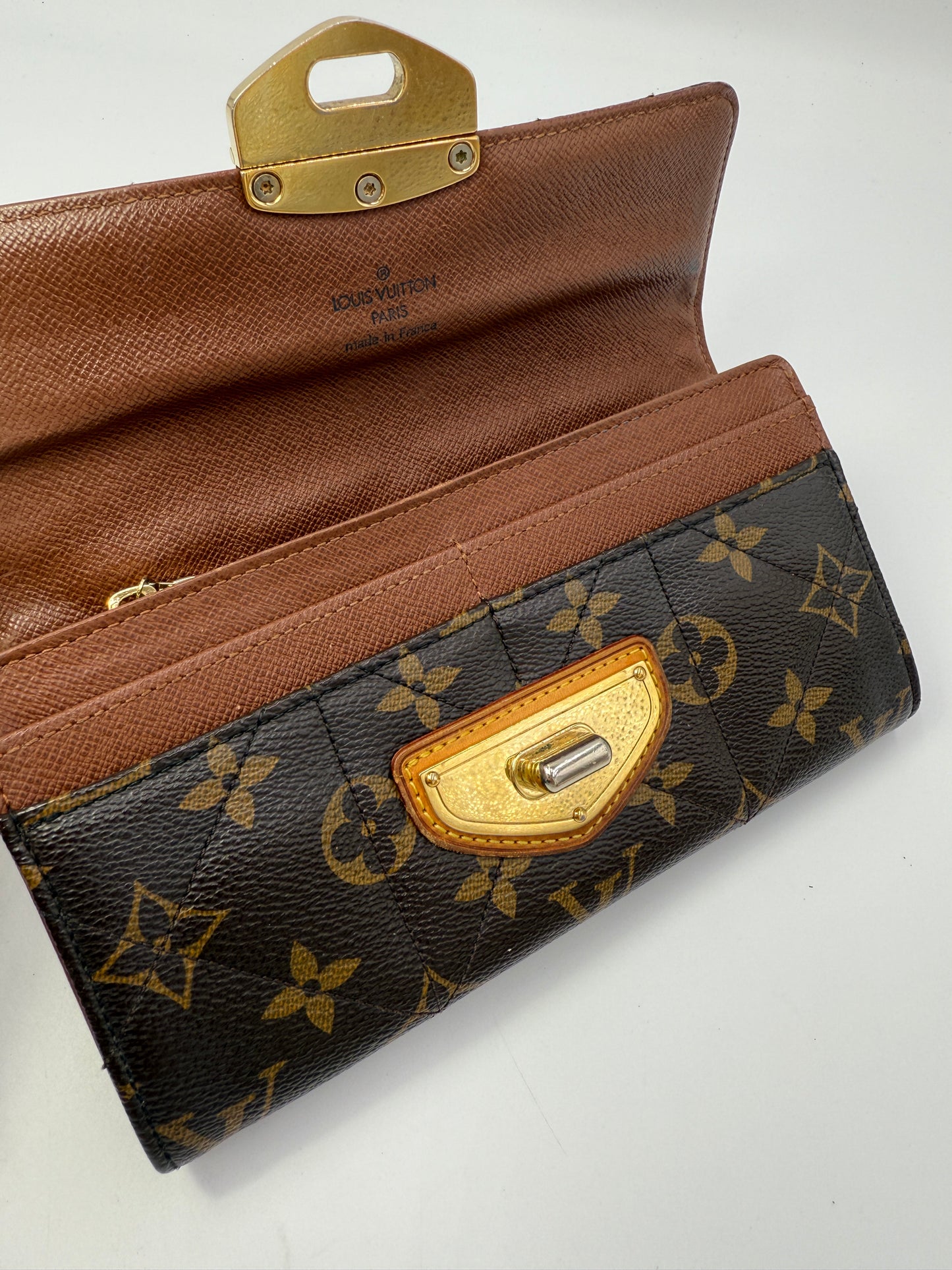 Louis Vuitton Monogram Coated Canvas Quilted Sarah Wallet SP2121