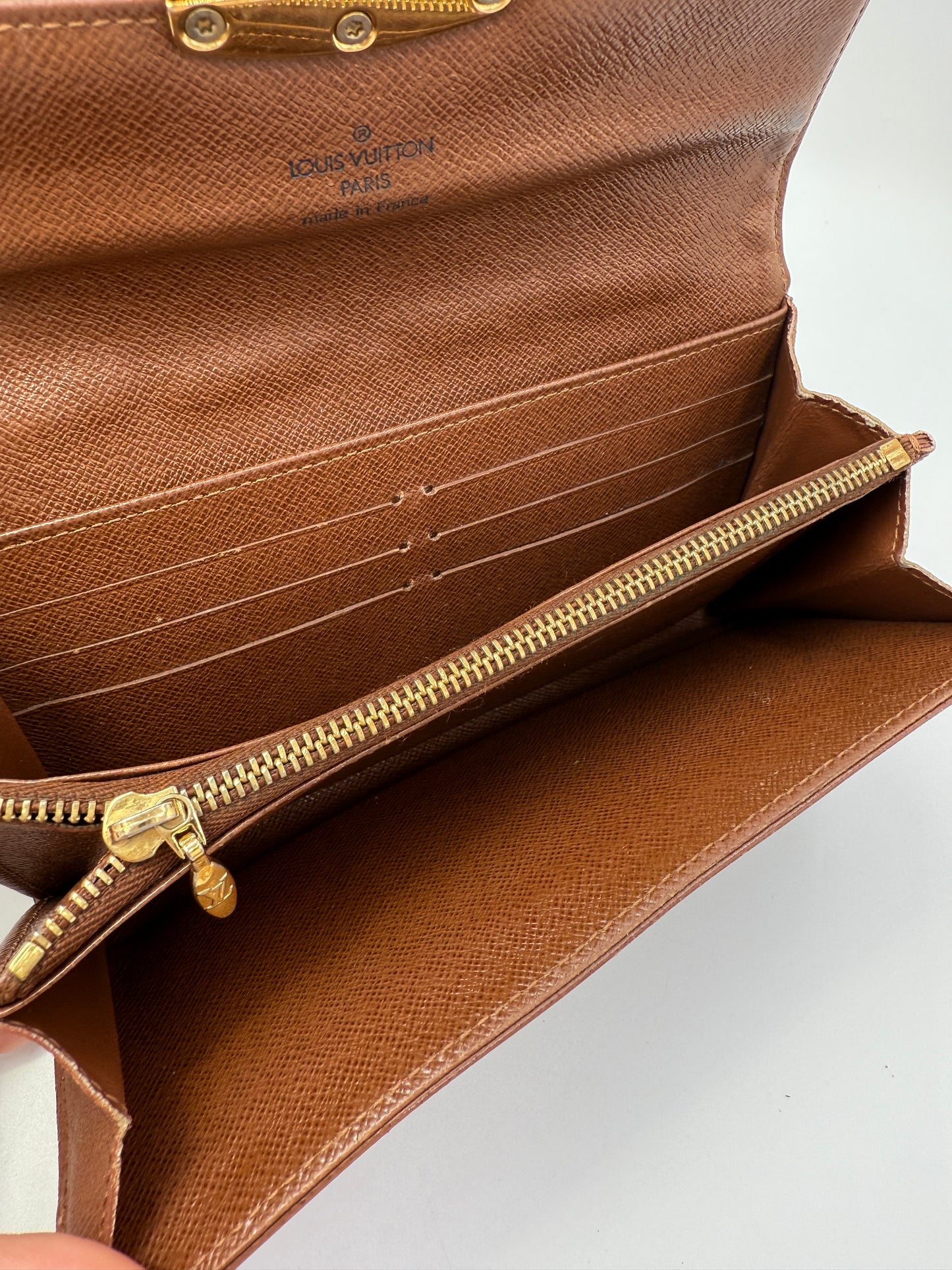 Louis Vuitton Monogram Coated Canvas Quilted Sarah Wallet SP2121