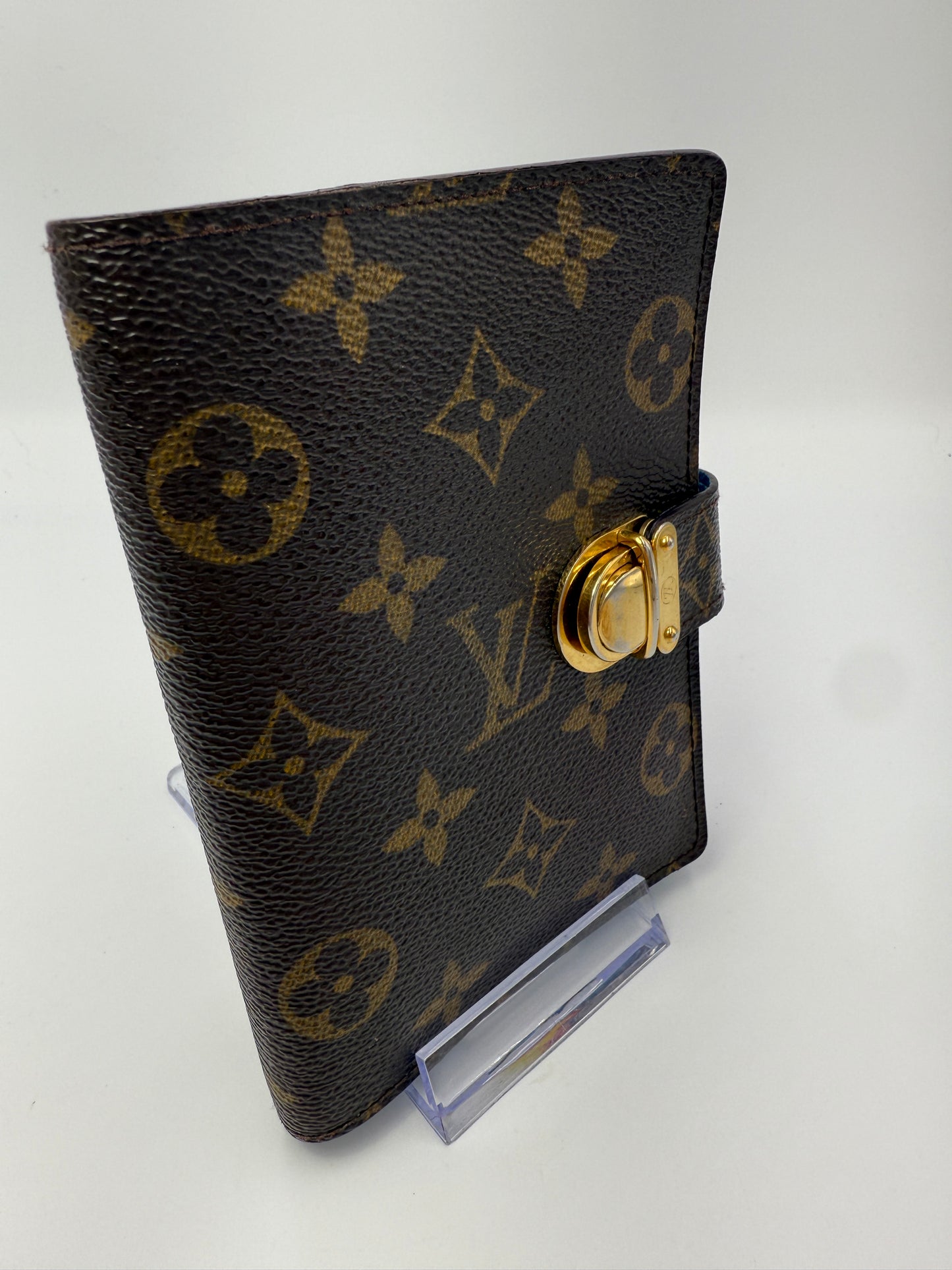 Louis Vuitton Monogram Coated Canvas Koala Agenda PM Blue Interior CA0075