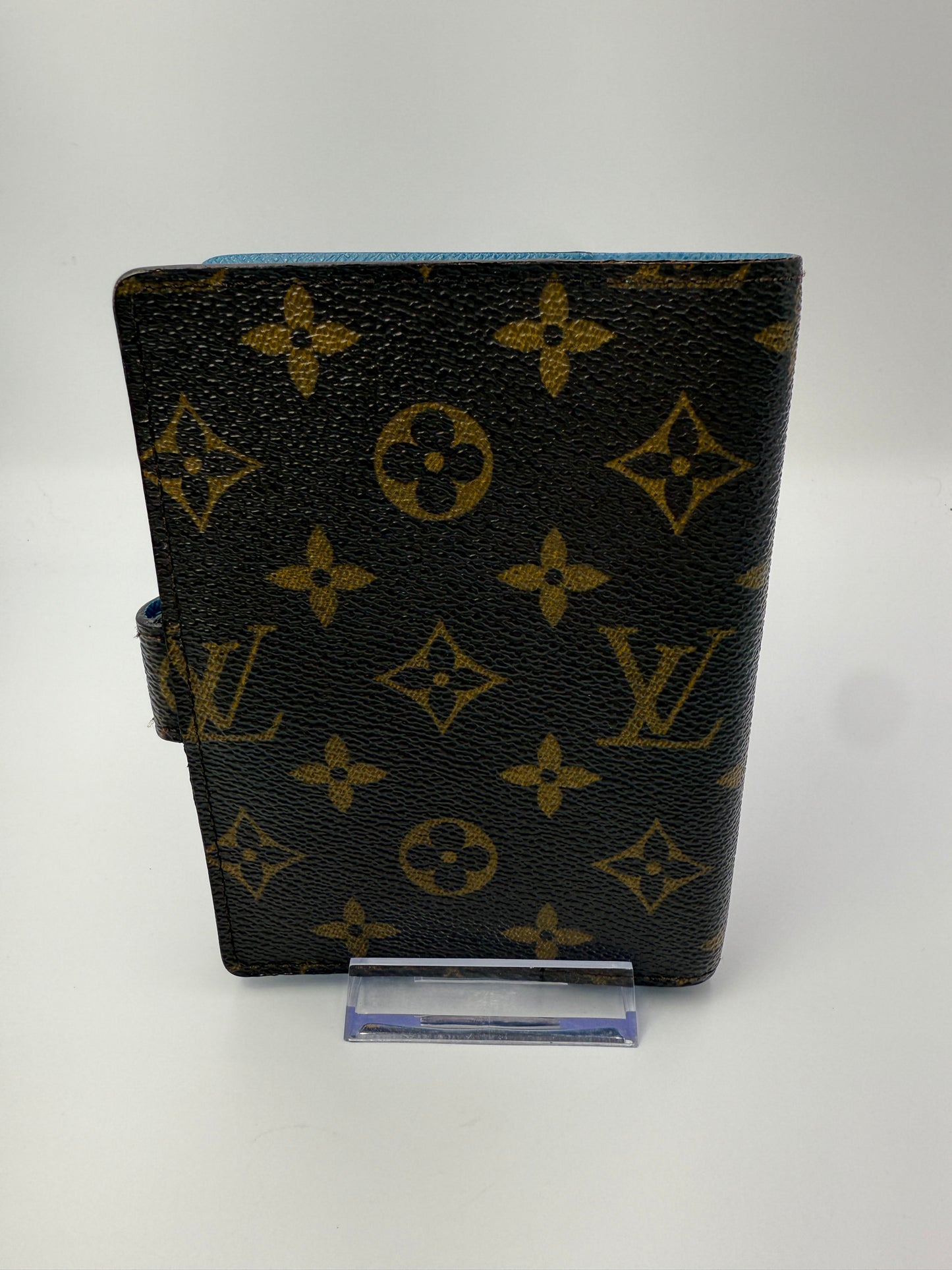 Louis Vuitton Monogram Coated Canvas Koala Agenda PM Blue Interior CA0075