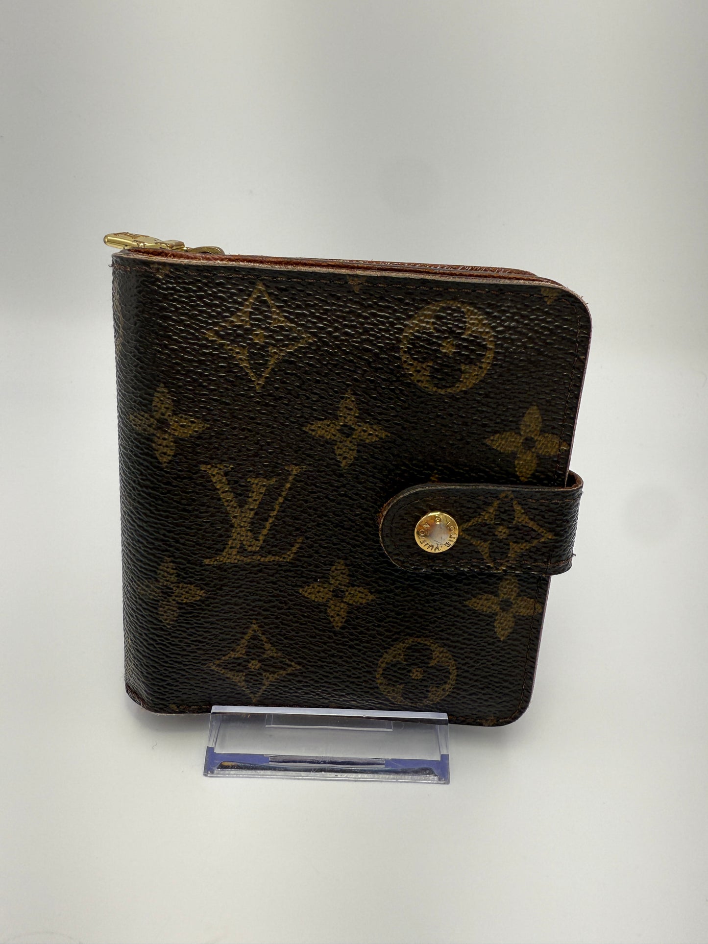Louis Vuitton Monogram Coated Canvas Compact Zippy Wallet CT1017