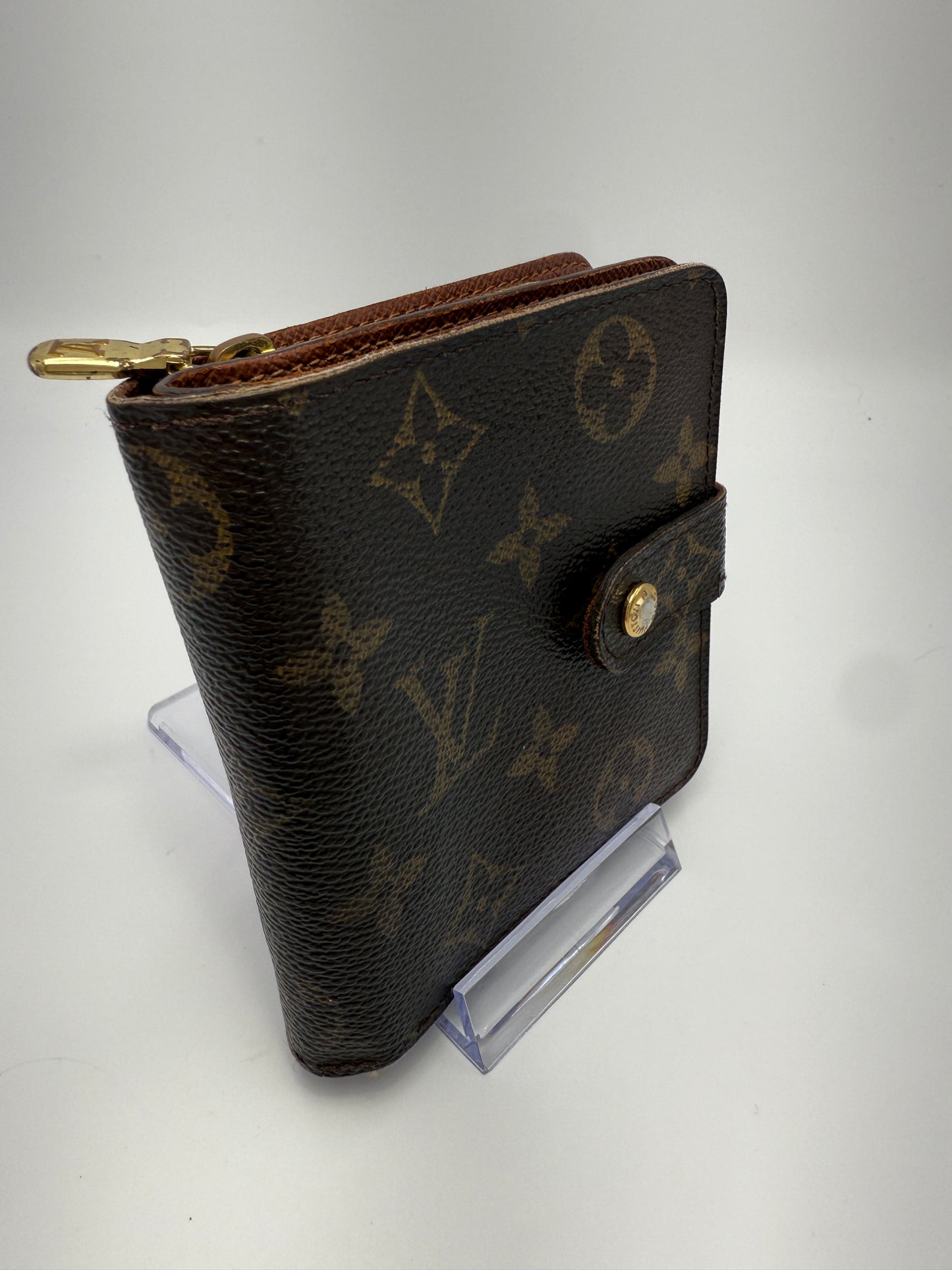 Louis Vuitton Monogram Coated Canvas Compact Zippy Wallet CT1017