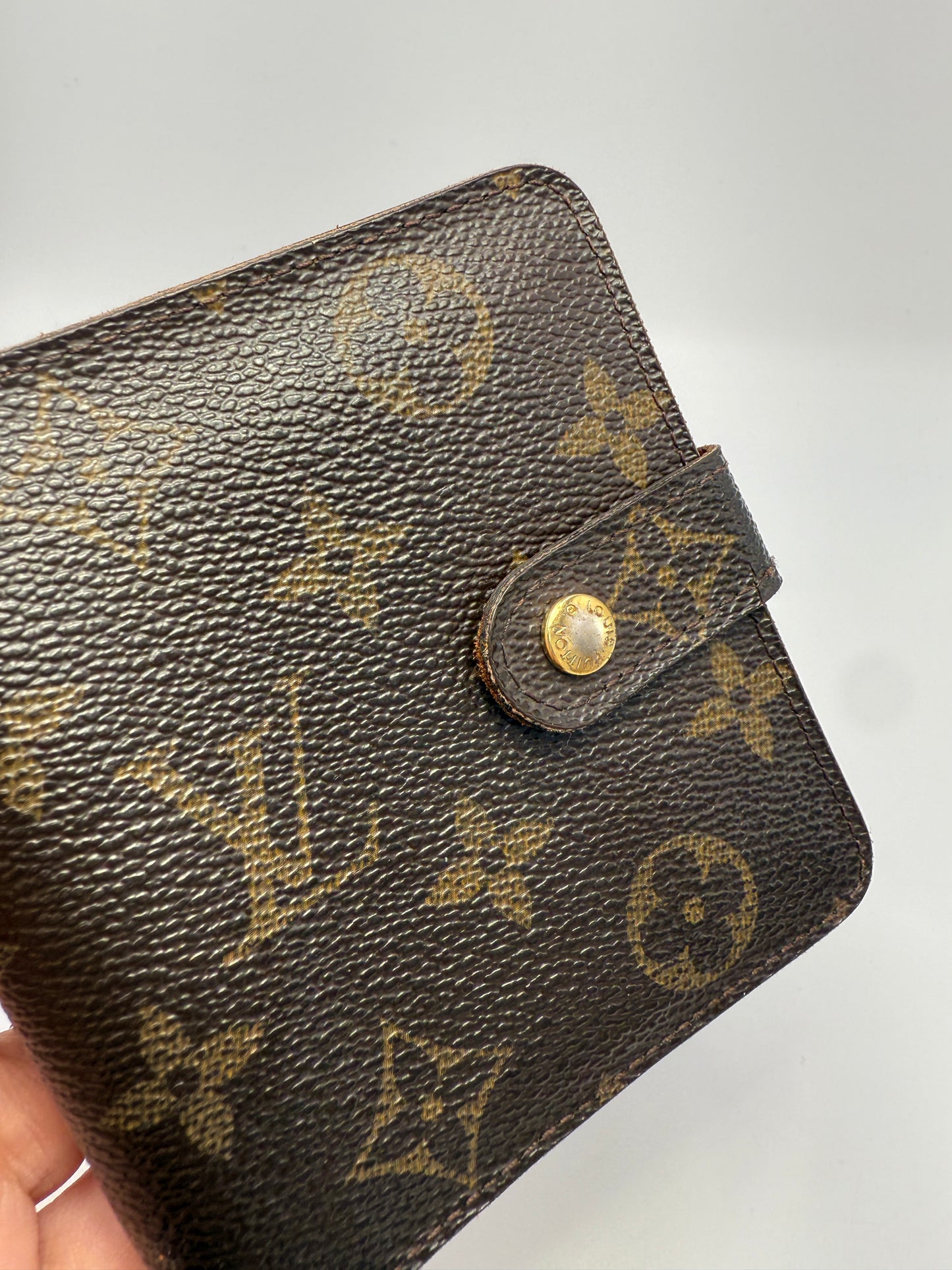 Louis Vuitton Monogram Coated Canvas Compact Zippy Wallet CT1017