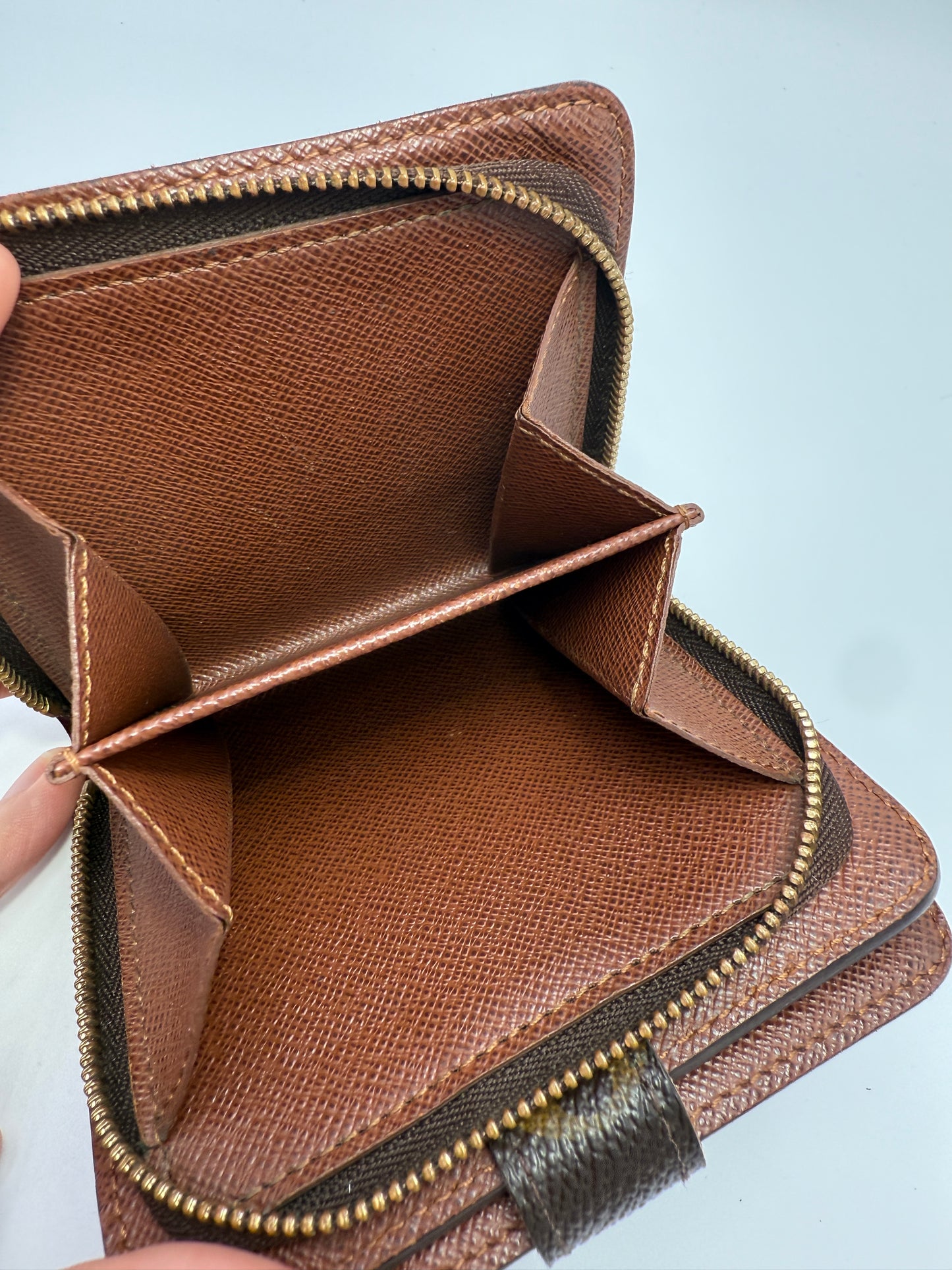 Louis Vuitton Monogram Coated Canvas Compact Zippy Wallet CT1017