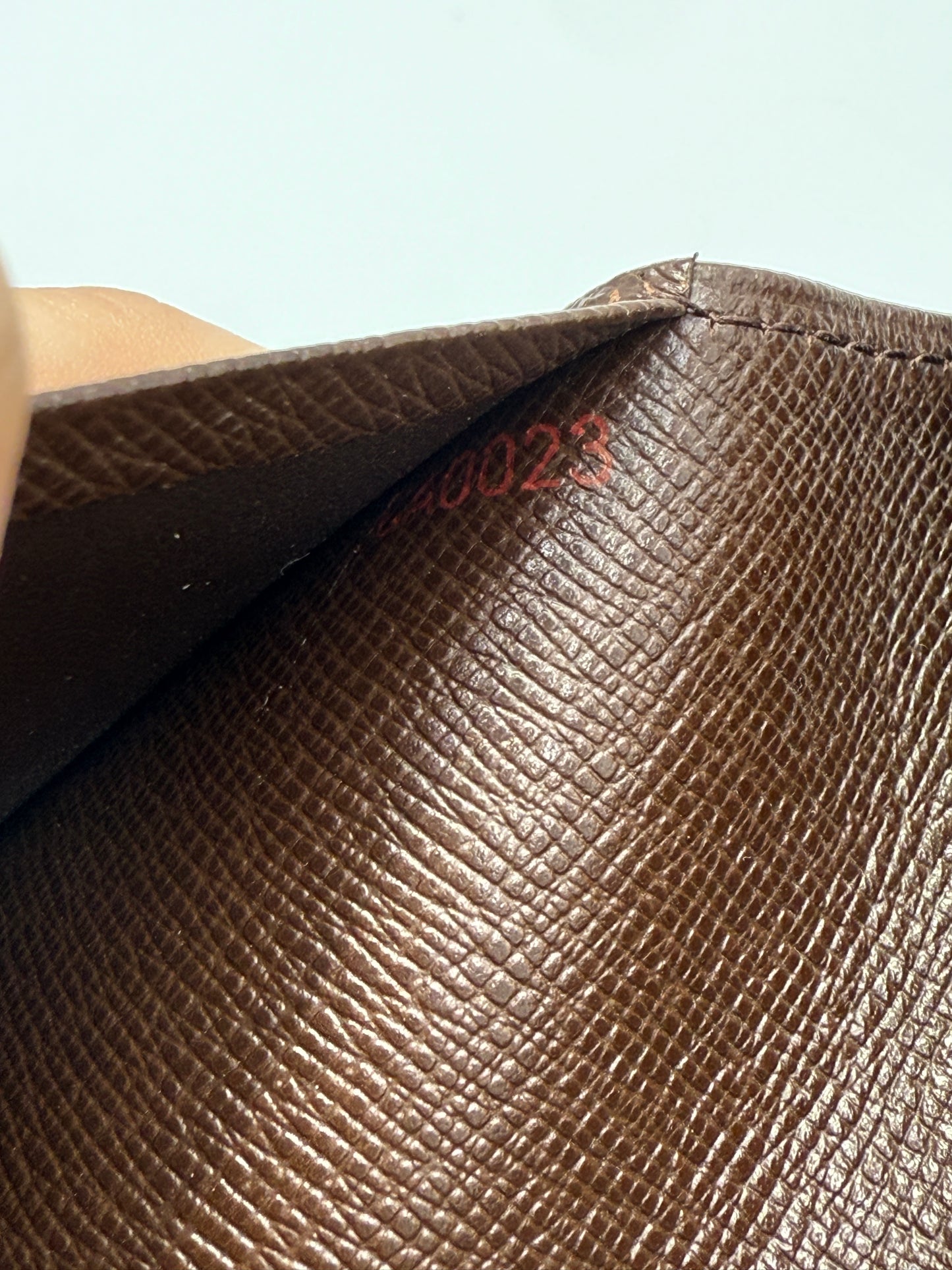 Louis Vuitton Damier Ebene Porte Monnaie Tresor Wallet CA0023