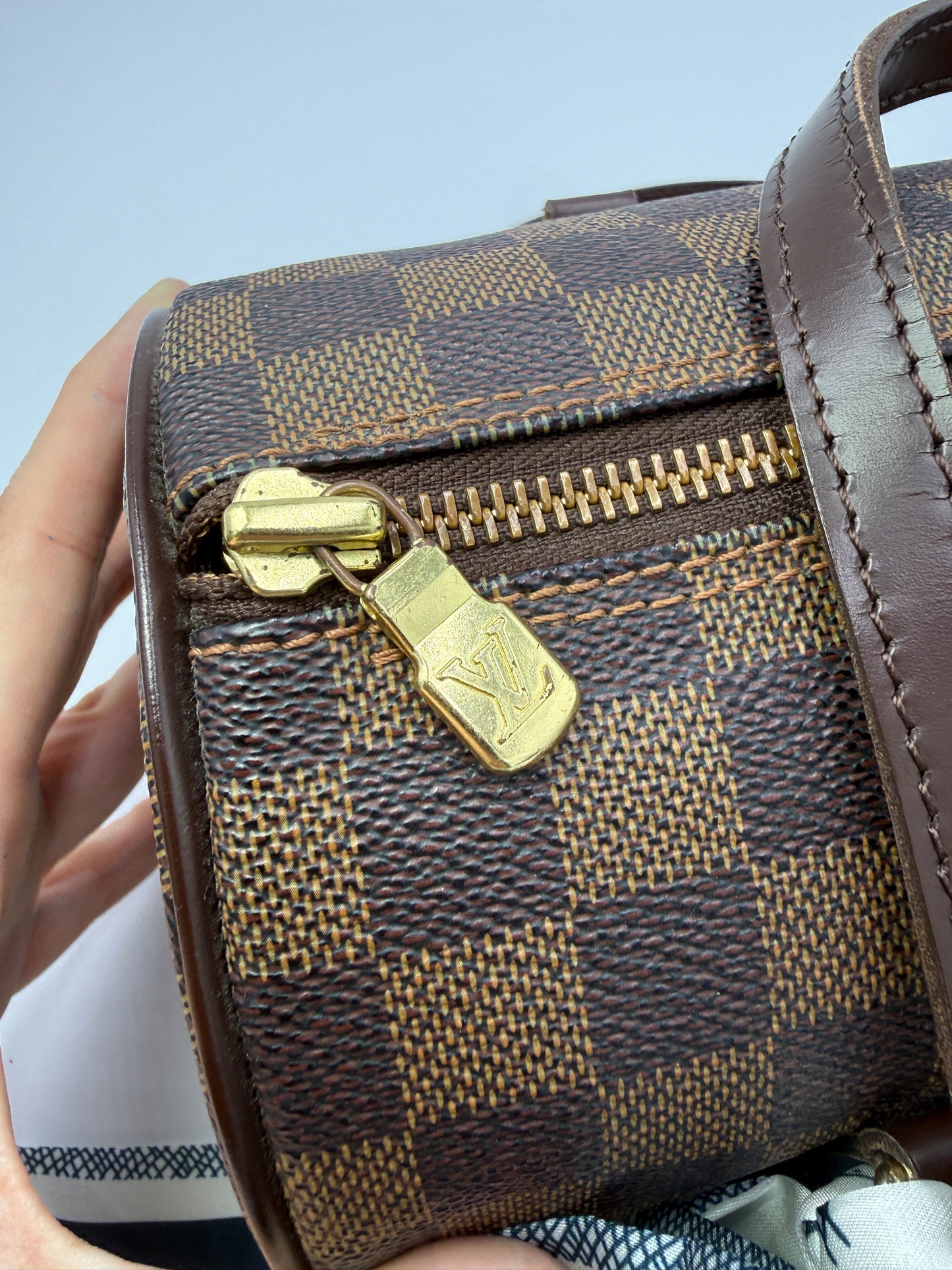 Louis Vuitton Damier Ebene Coated Canvas Papillon 26 DU0096