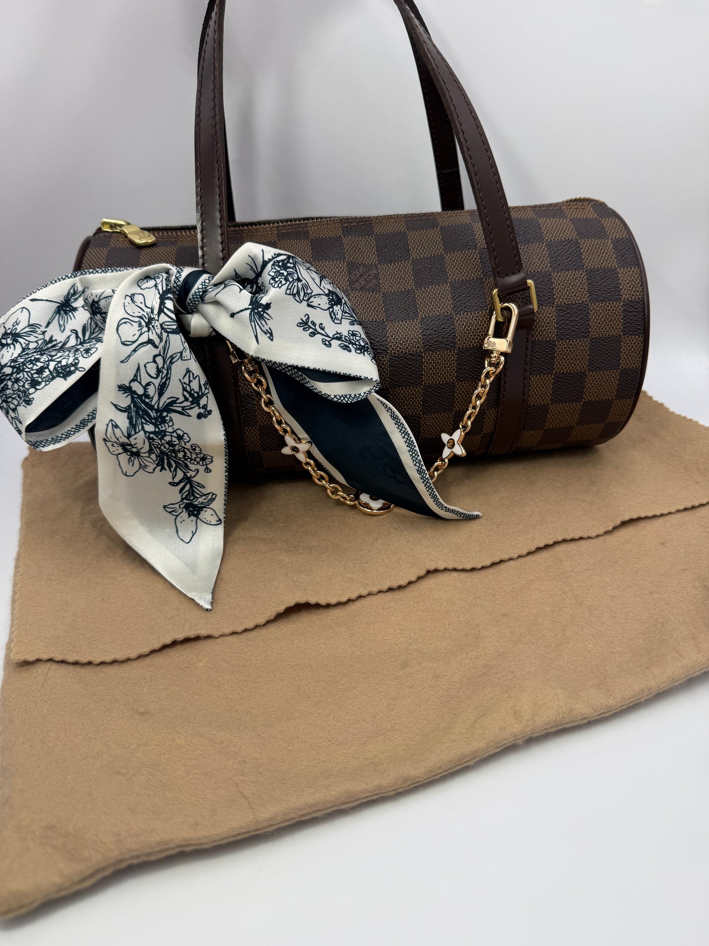 Louis Vuitton Damier Ebene Coated Canvas Papillon 26 DU0096
