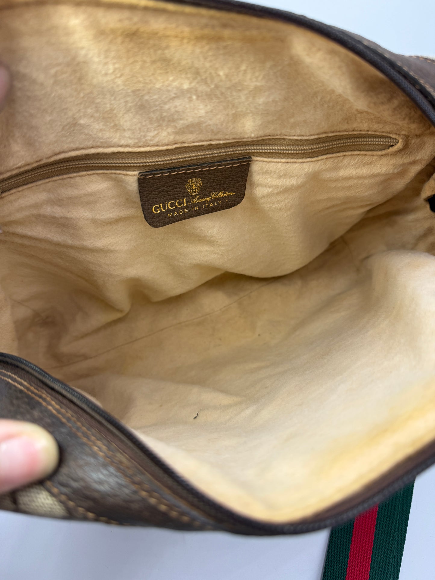 Gucci Supreme Coated Canvas Sherry Crossbody with 2 Straps