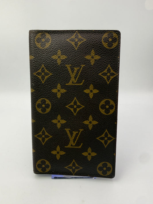 Louis Vuitton Monogram Canvas Long Bifold Wallet Notebook Cover