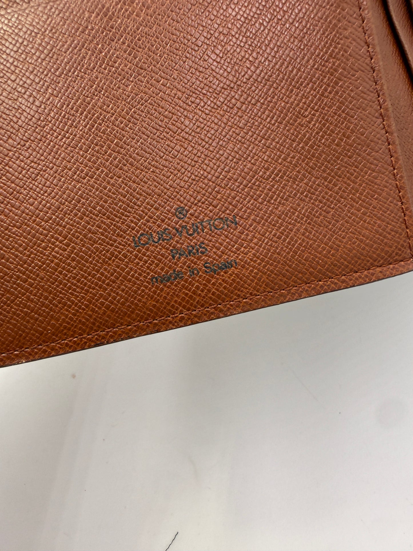 Louis Vuitton Monogram Canvas Long Bifold Wallet Notebook Cover