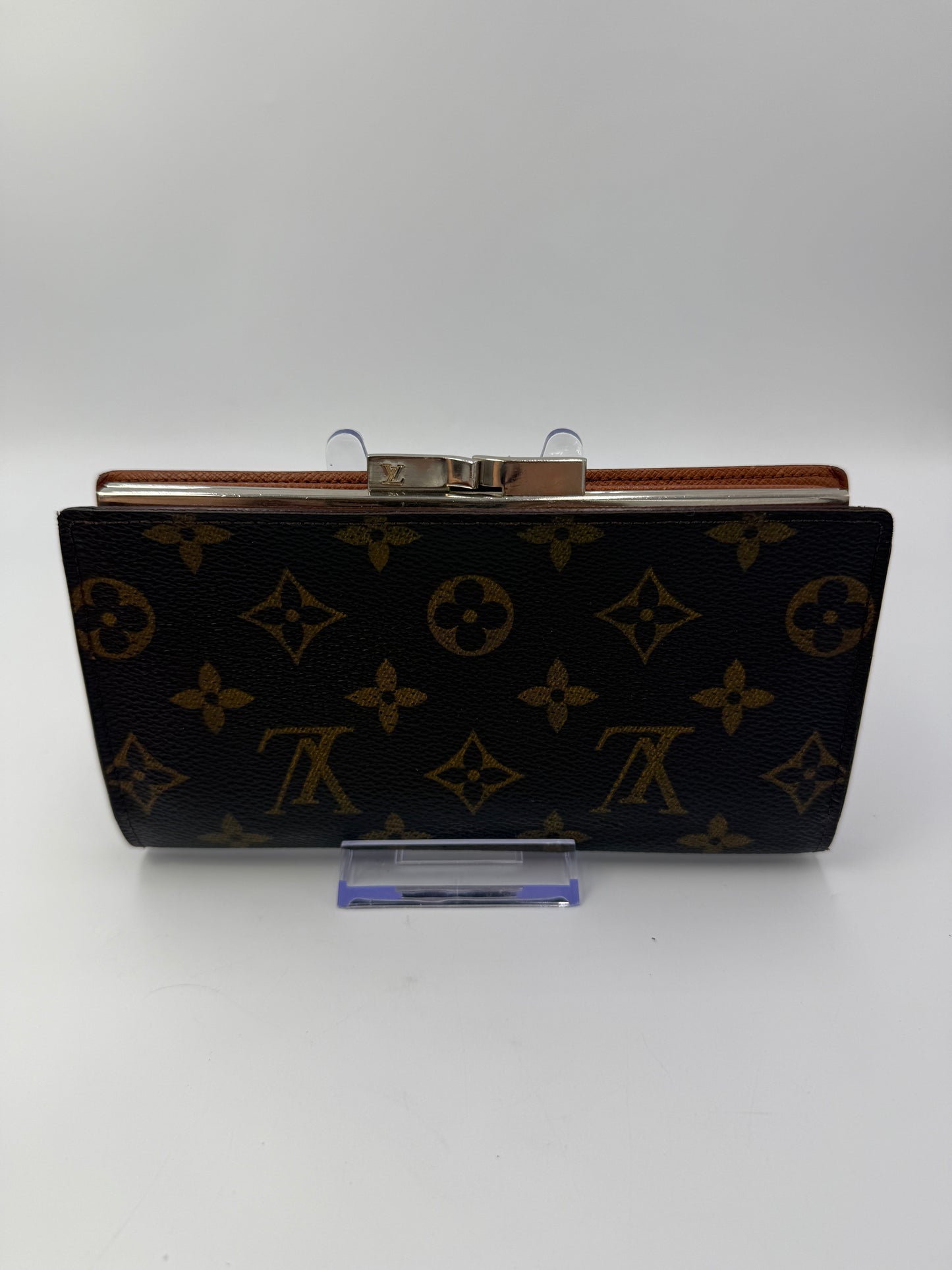 Louis Vuitton Monogram Coated Canvas Long Kisslock Wallet SD0939