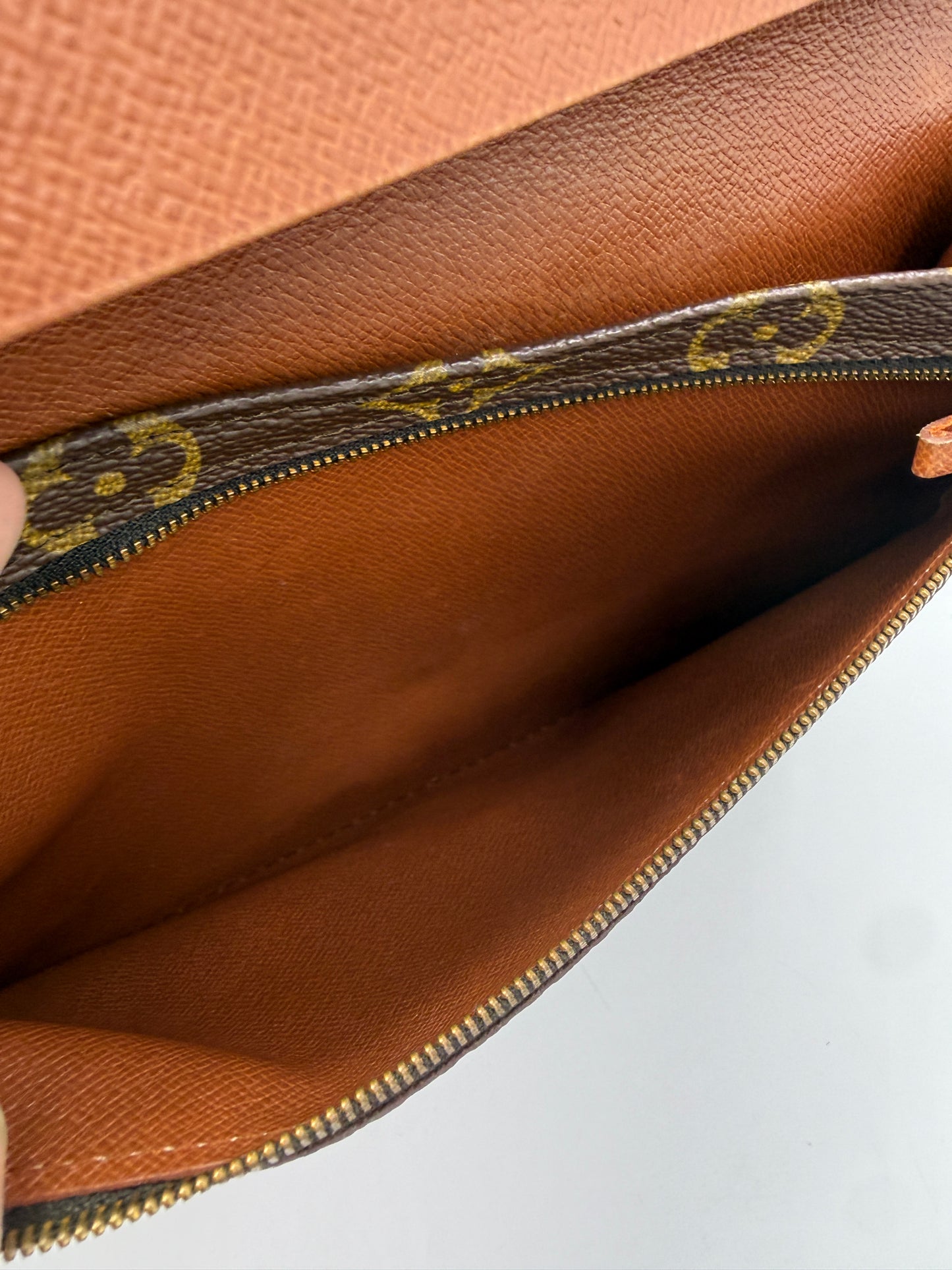 Louis Vuitton Monogram Canvas Pochette Portefeuille Envelope Clutch 884AN