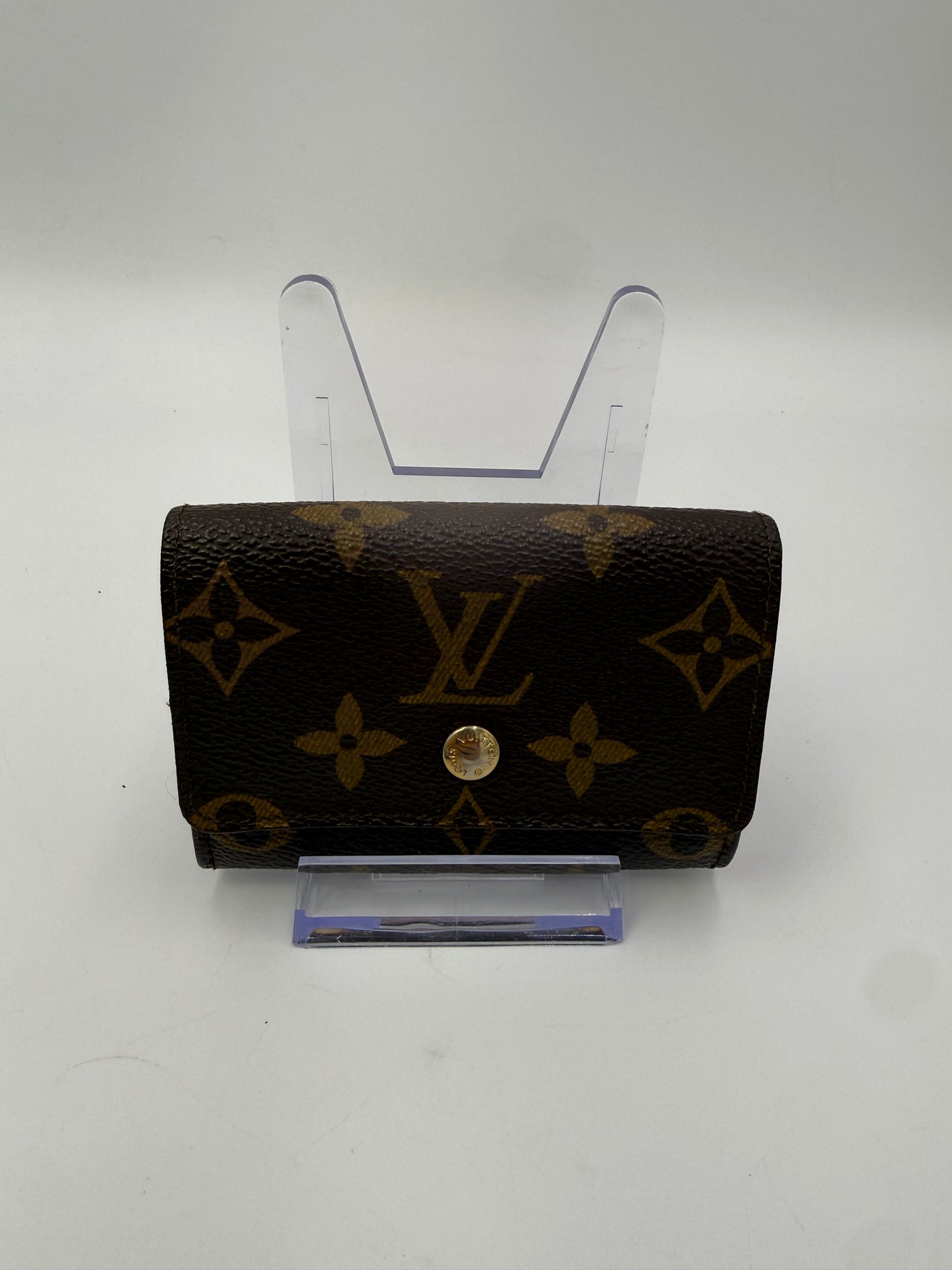 Louis Vuitton Monogram Coated Canvas Compact Card Holder 884RA