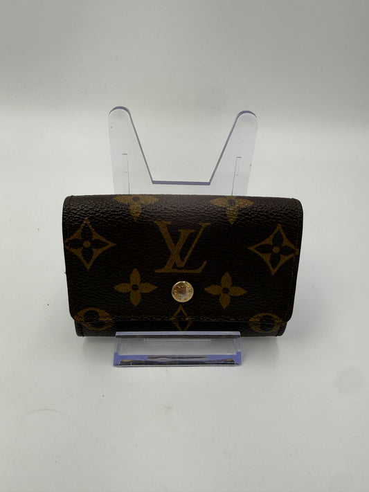 Louis Vuitton Monogram Coated Canvas Compact Card Holder 884RA