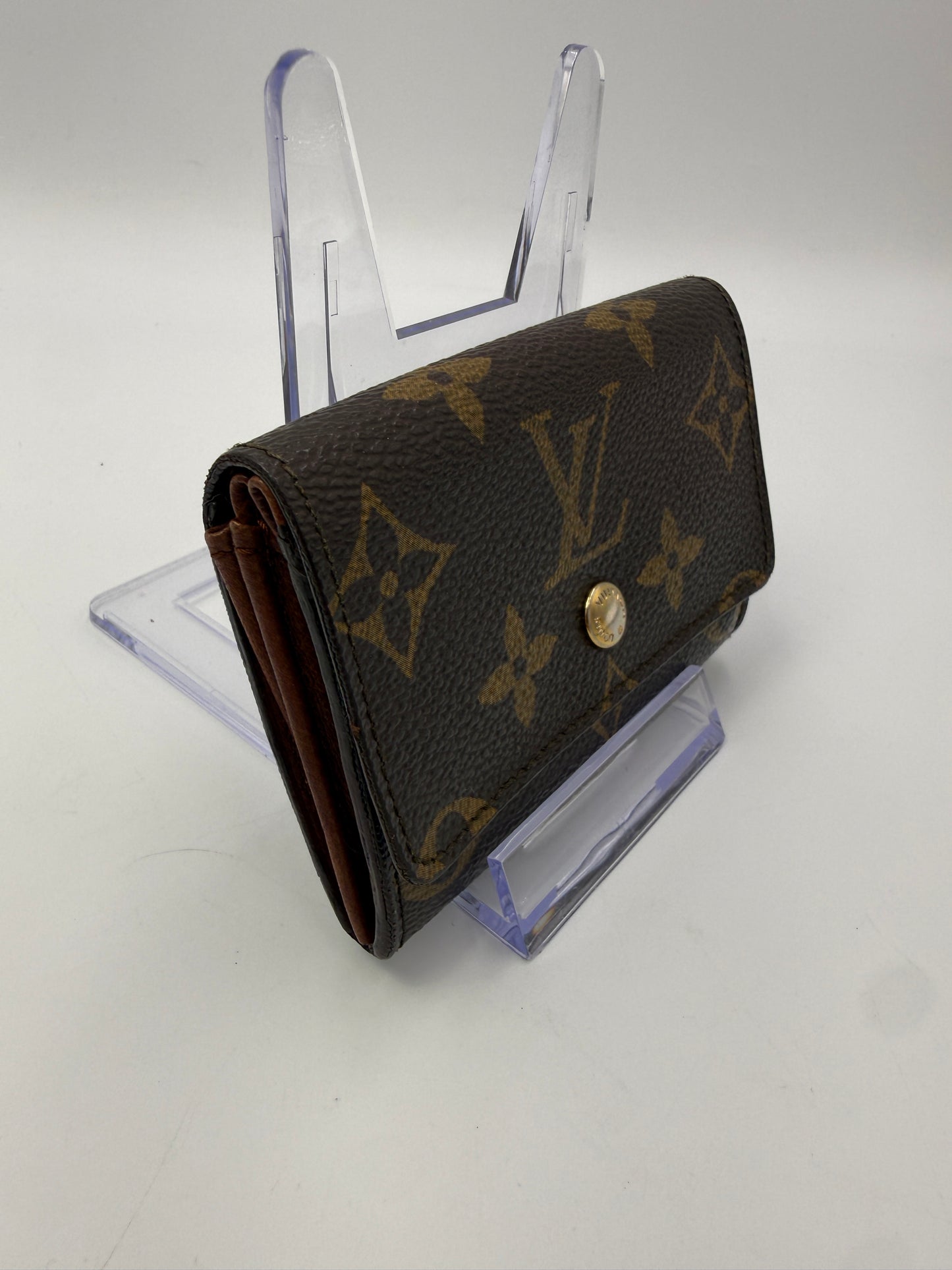 Louis Vuitton Monogram Coated Canvas Compact Card Holder 884RA