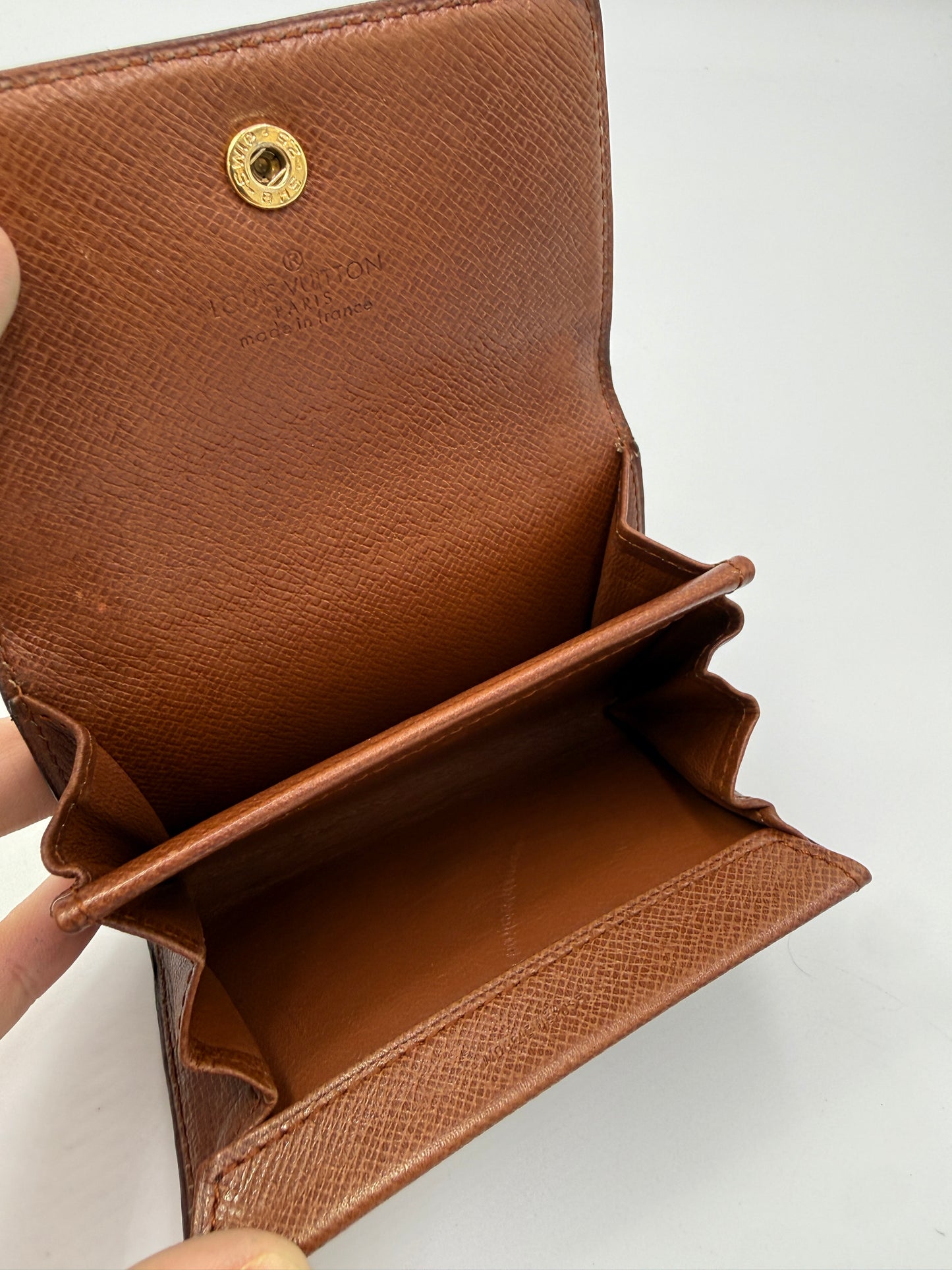 Louis Vuitton Monogram Coated Canvas Compact Card Holder 884RA