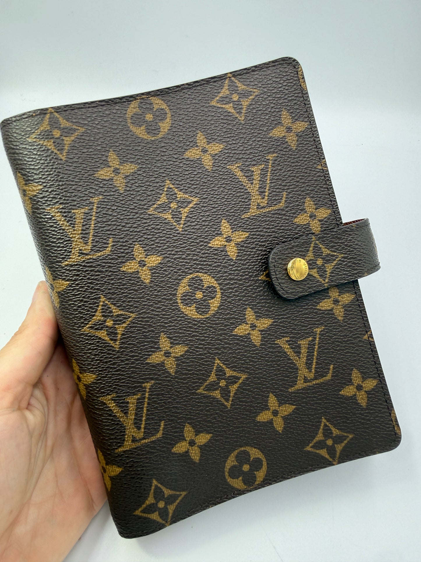 Louis Vuitton Monogram Coated Canvas Agenda MM SP1014