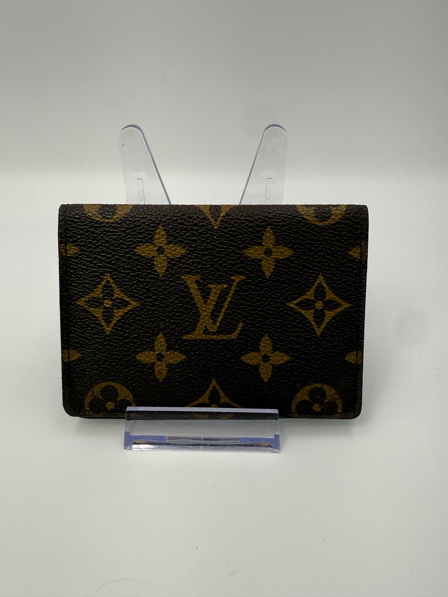LV Monogram Coated Canvas ID Holder Compact Wallet CA1907
