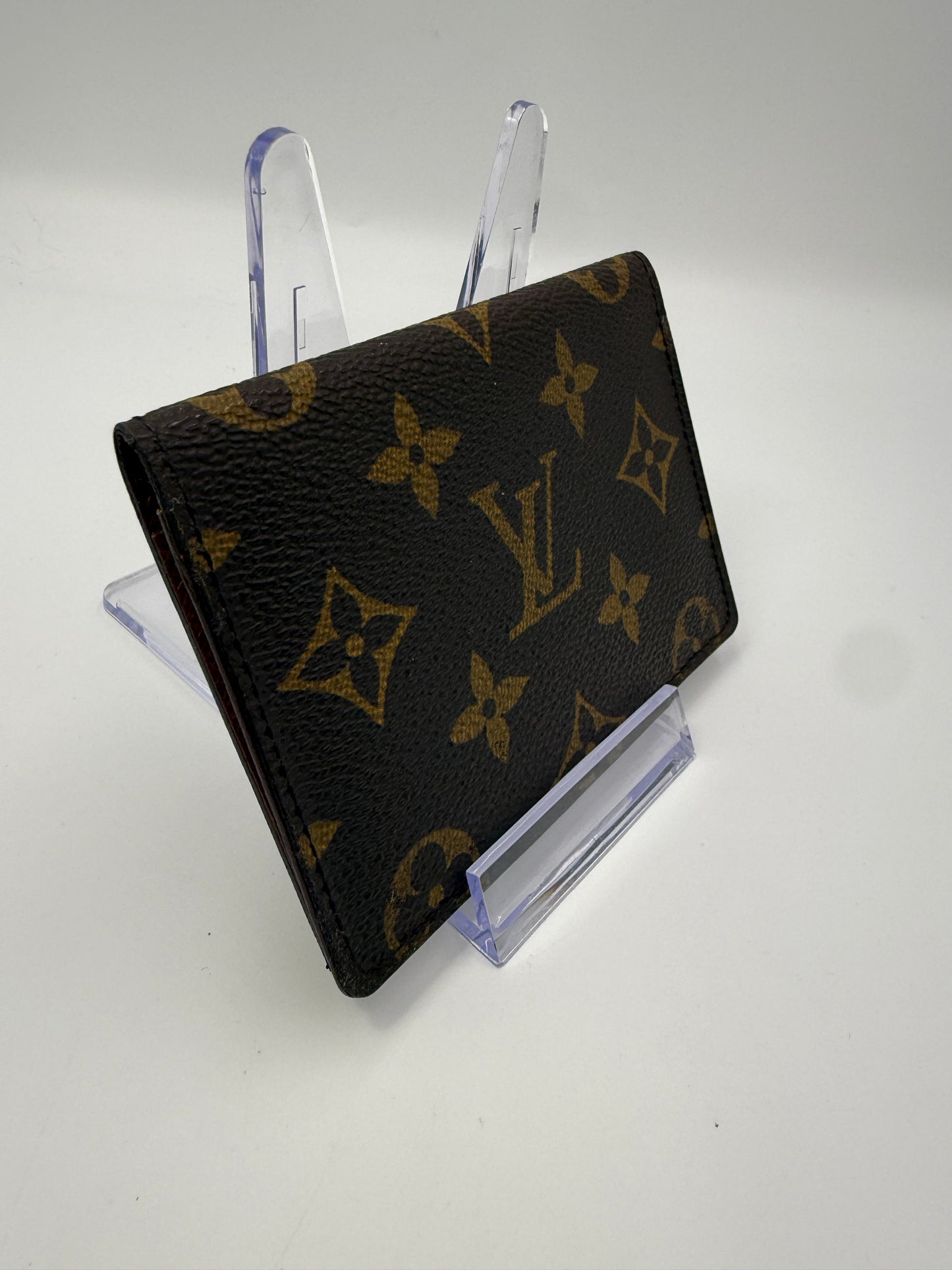 LV Monogram Coated Canvas ID Holder Compact Wallet CA1907