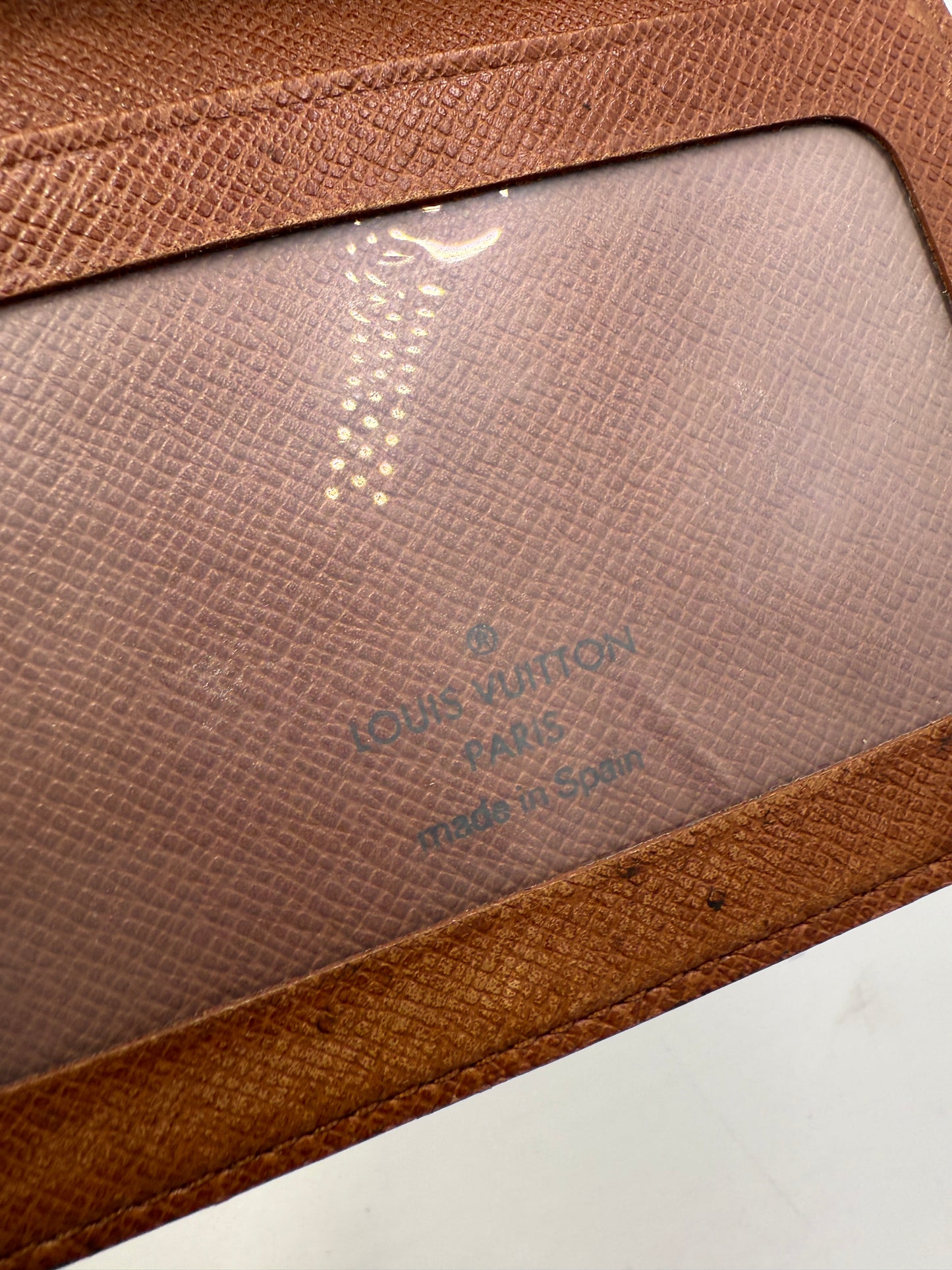 LV Monogram Coated Canvas ID Holder Compact Wallet CA1907