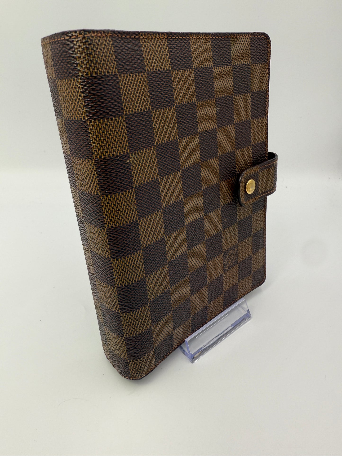Louis Vuitton Damier Ebene Coated Canvas Agenda MM SP1038