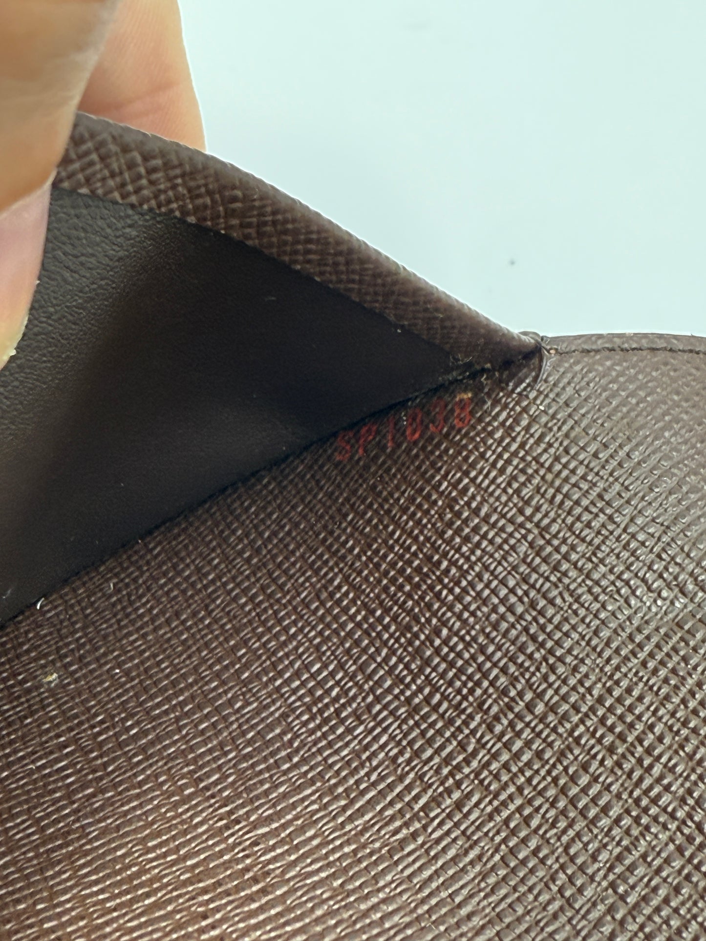Louis Vuitton Damier Ebene Coated Canvas Agenda MM SP1038