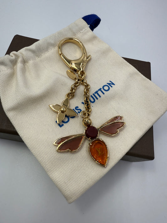 Louis Vuitton Gold Metal Dragonfly Bag Charm DP0113