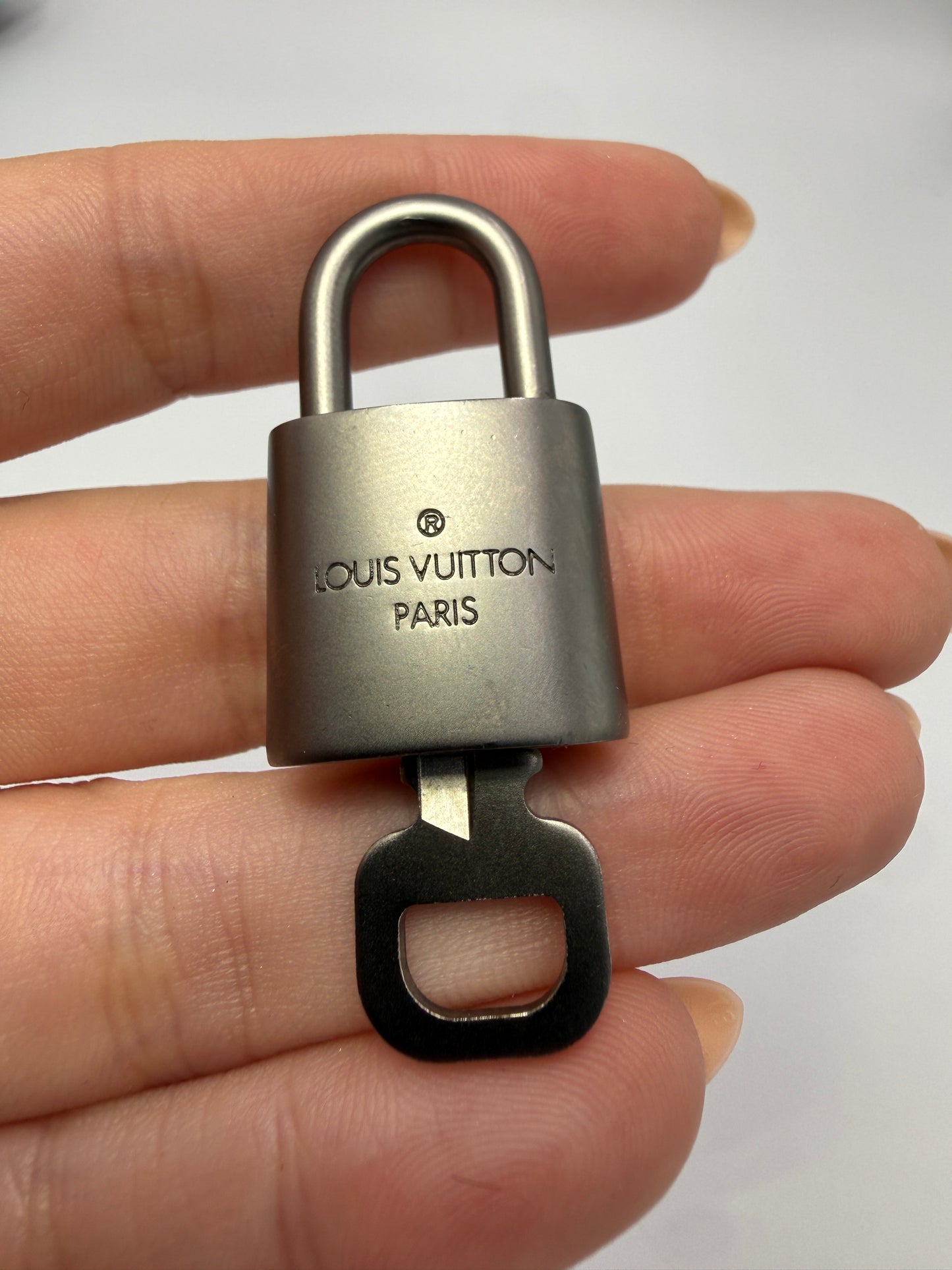 Louis Vuitton Brushed Silver Lock and Key 309