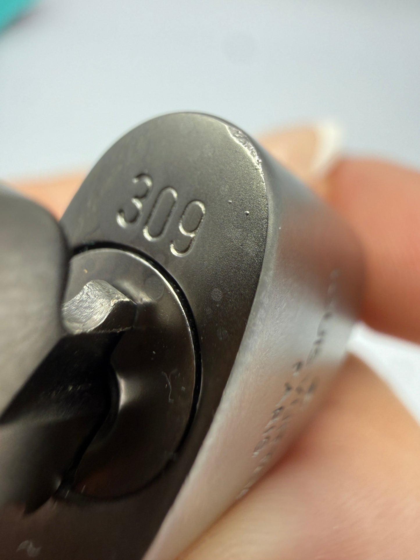 Louis Vuitton Brushed Silver Lock and Key 309
