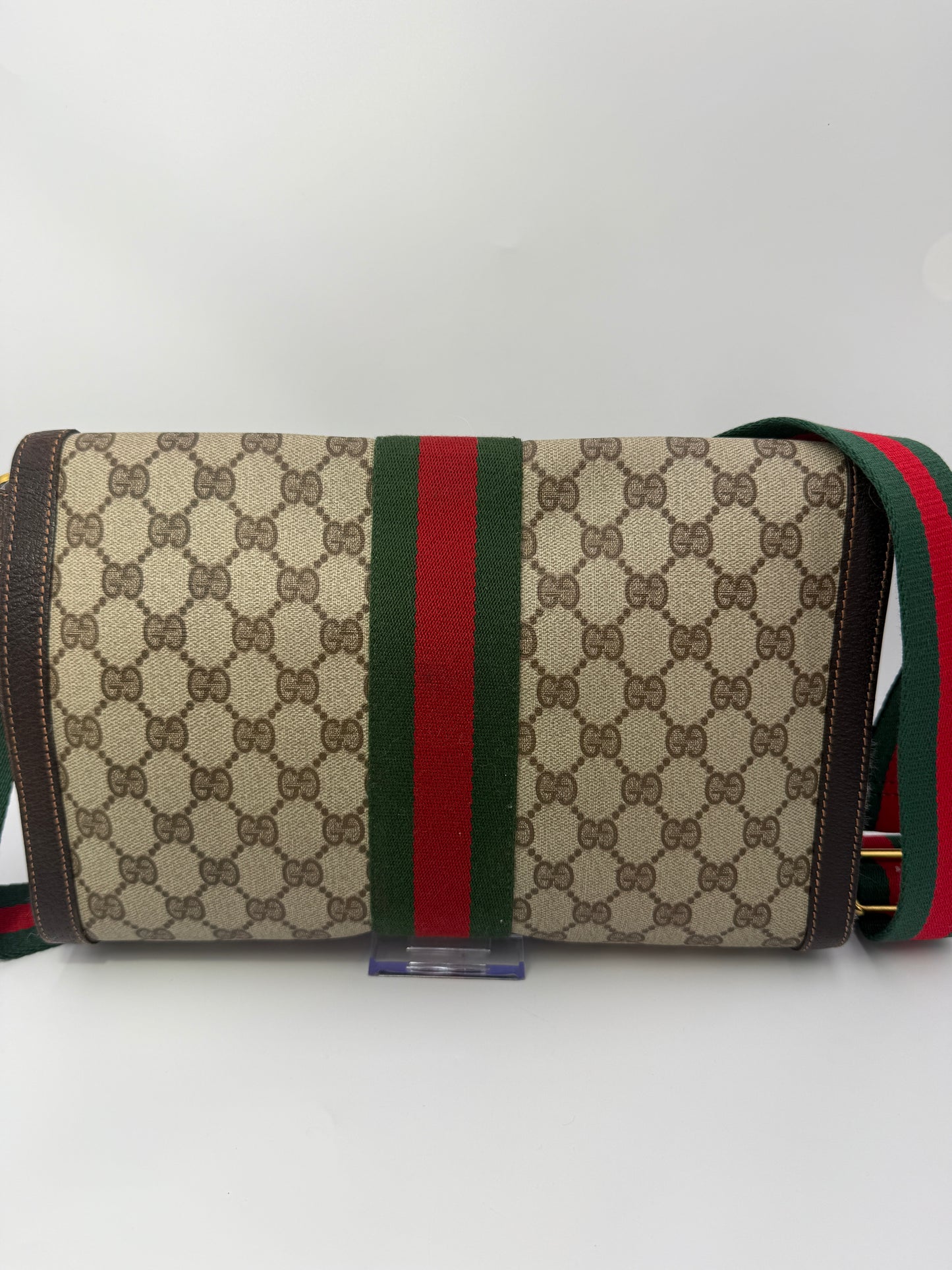 Gucci Guccissima Supreme Canvas Web Stripe Toiletry Clutch