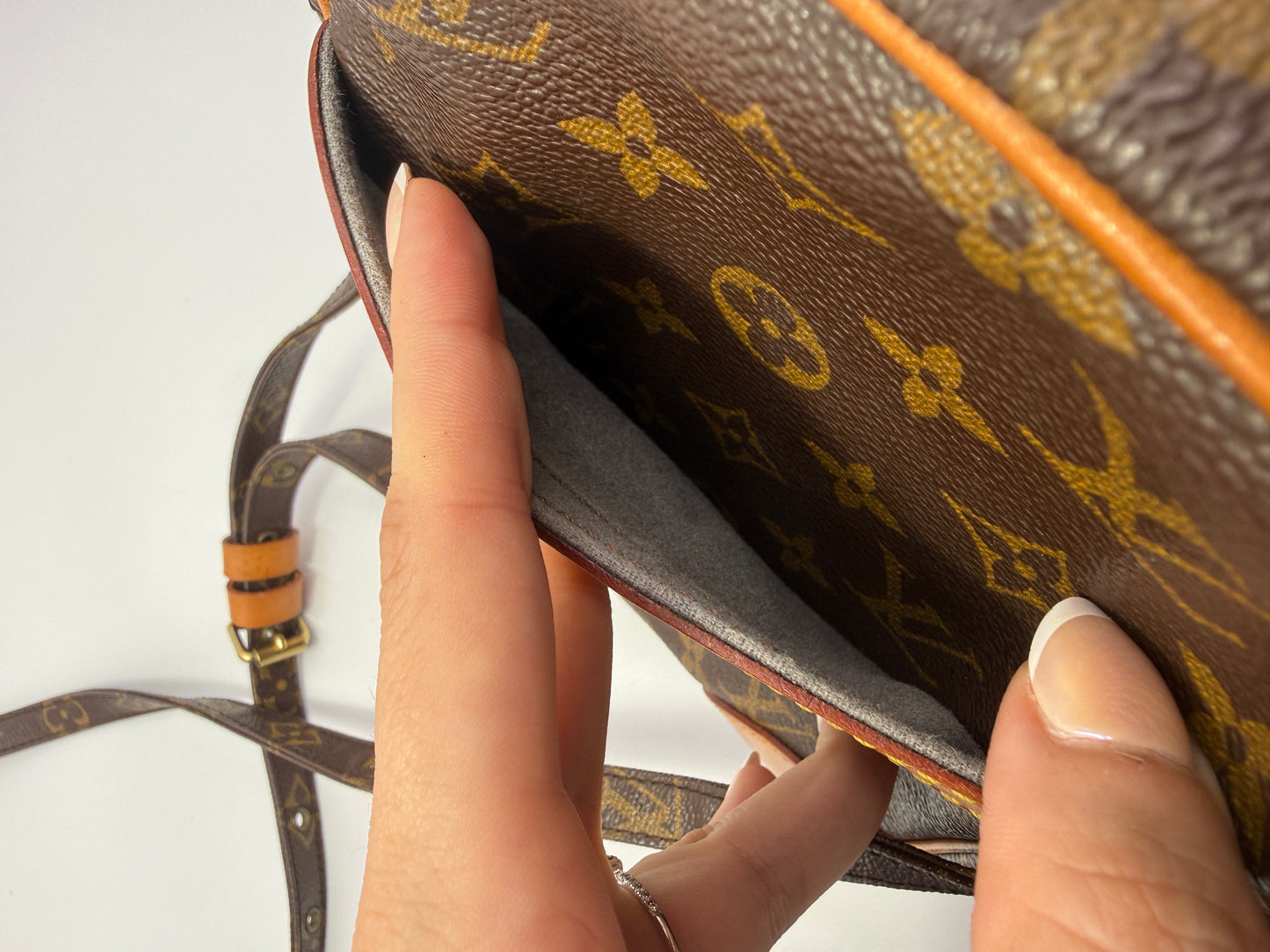 Louis Vuitton Monogram Coated Canvas Danube Crossbody SD0011
