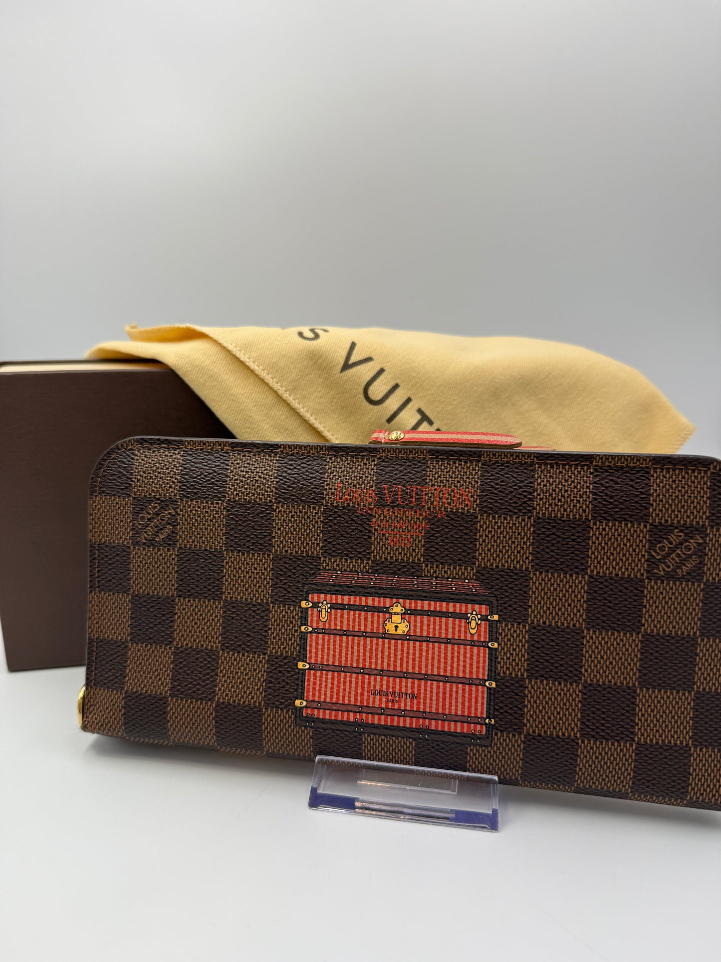 Limited Edition Louis Vuitton Damier Ebene Trunks and Locks Insolite CA2173