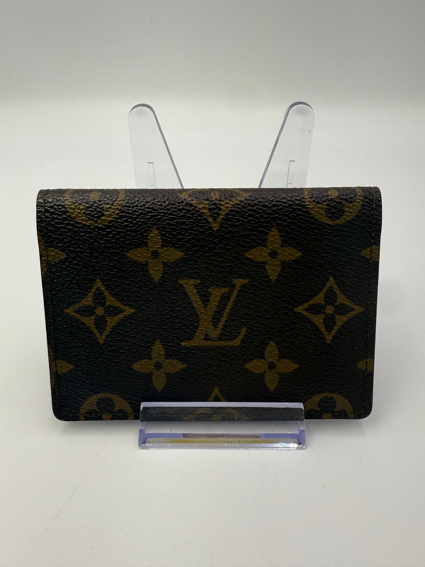 LV Monogram Coated Canvas ID Holder Compact Wallet CA0911