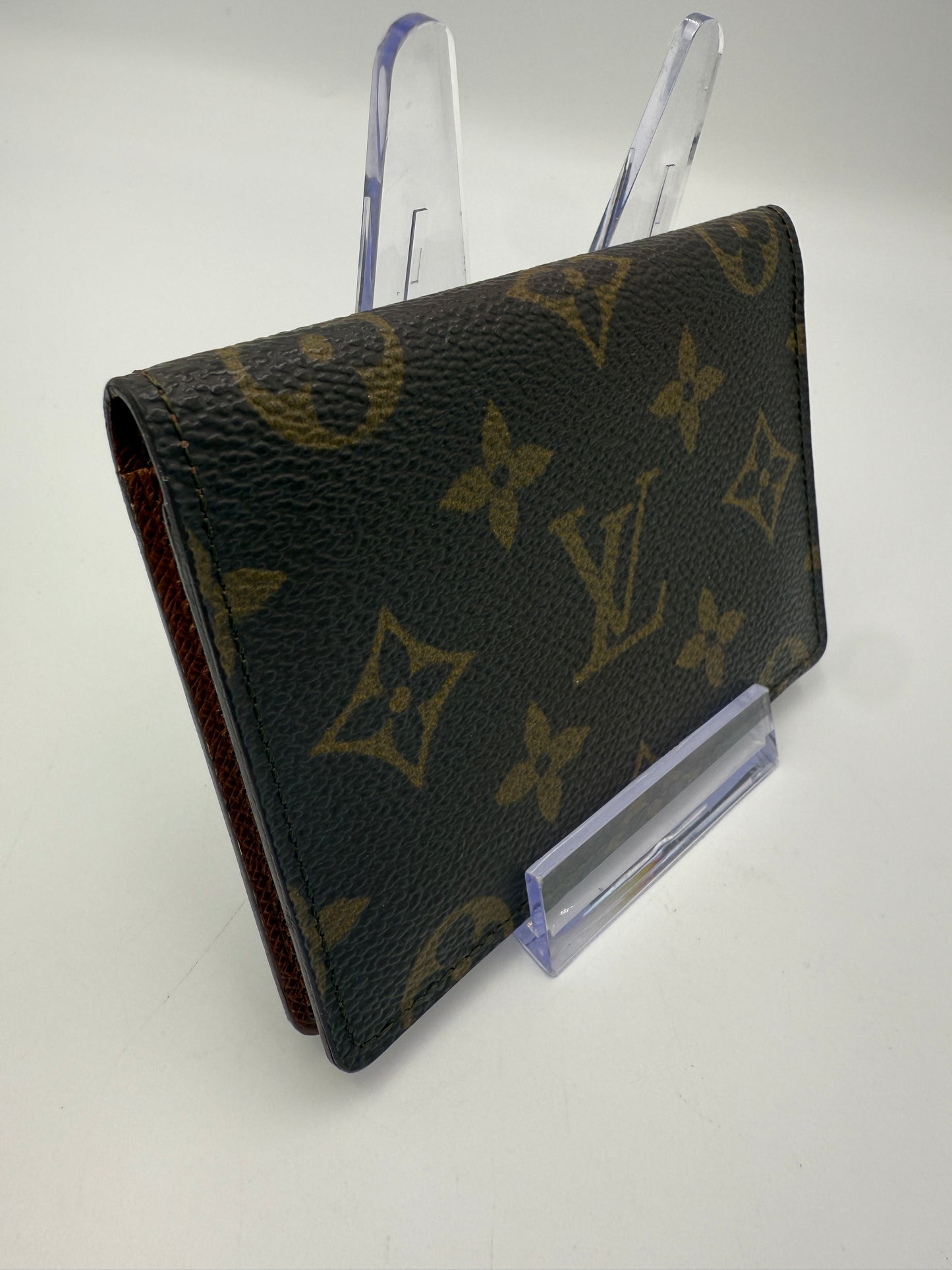 LV Monogram Coated Canvas ID Holder Compact Wallet CA0911