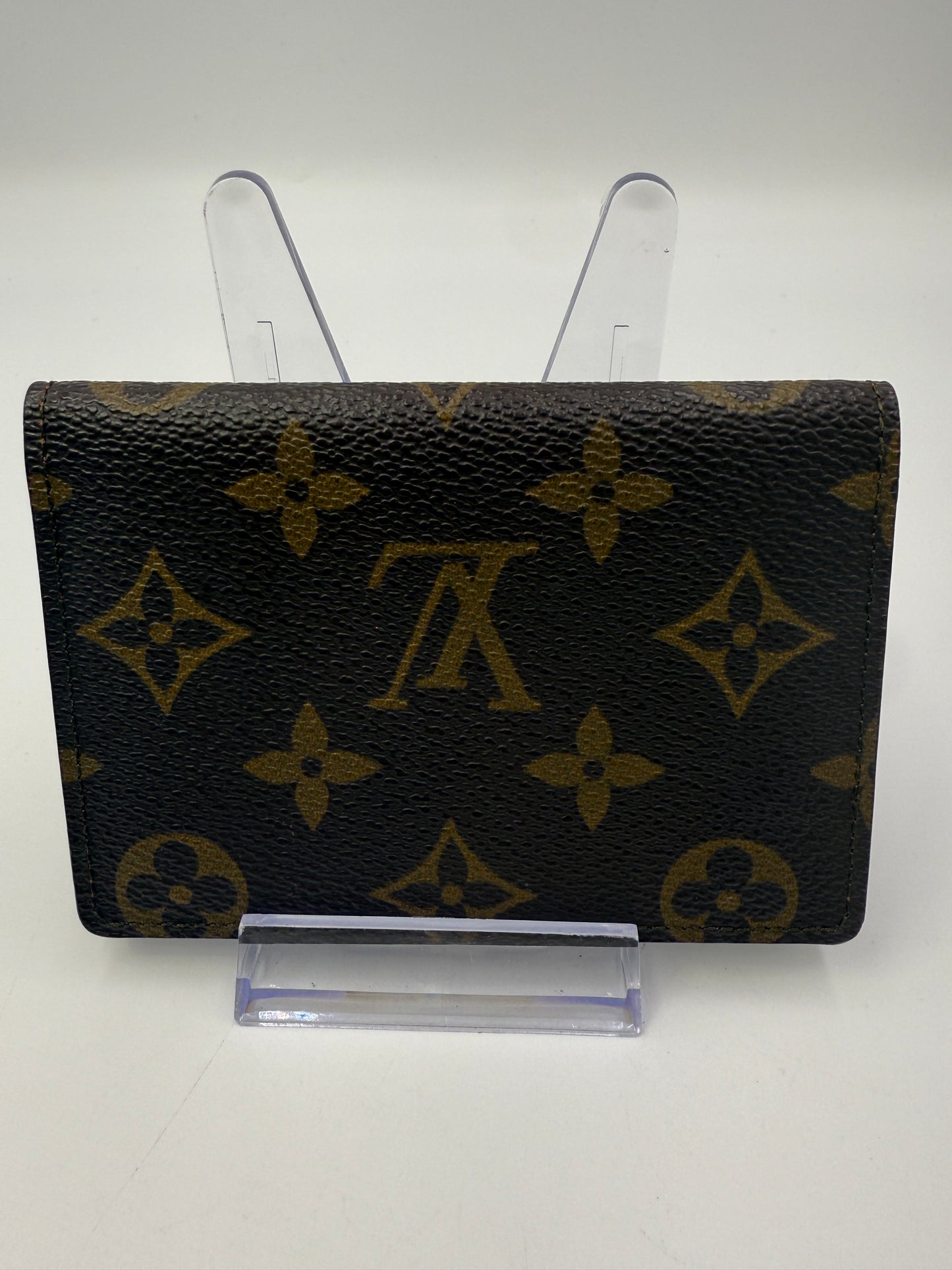 LV Monogram Coated Canvas ID Holder Compact Wallet CA0911