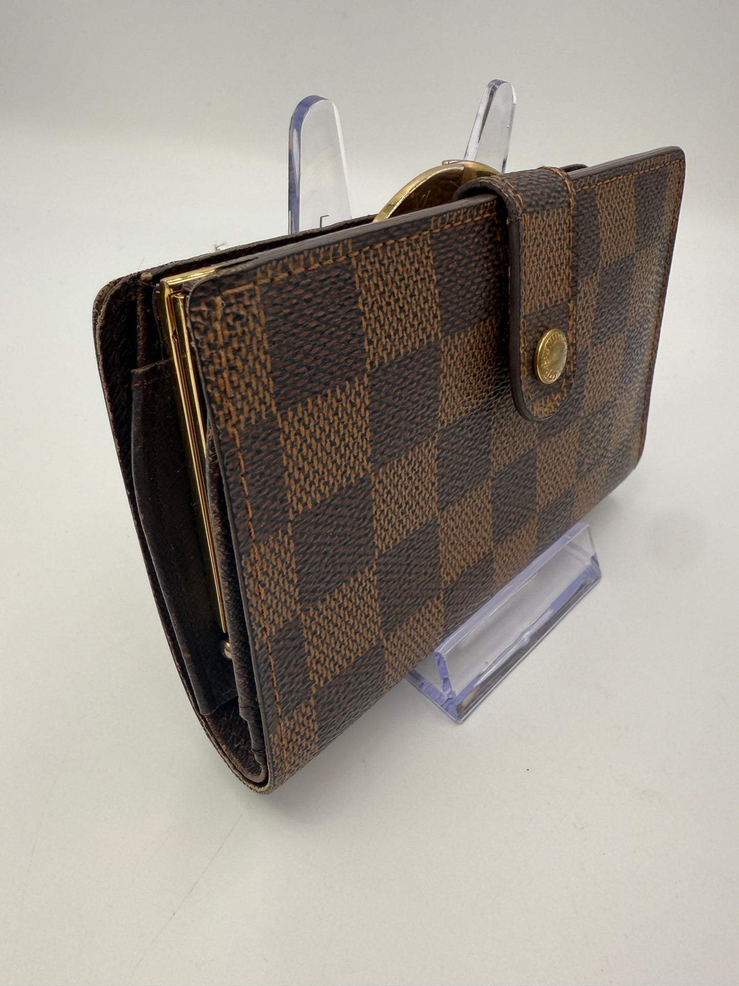 Louis Vuitton Damier Ebene Kisslock Wallet MI0929