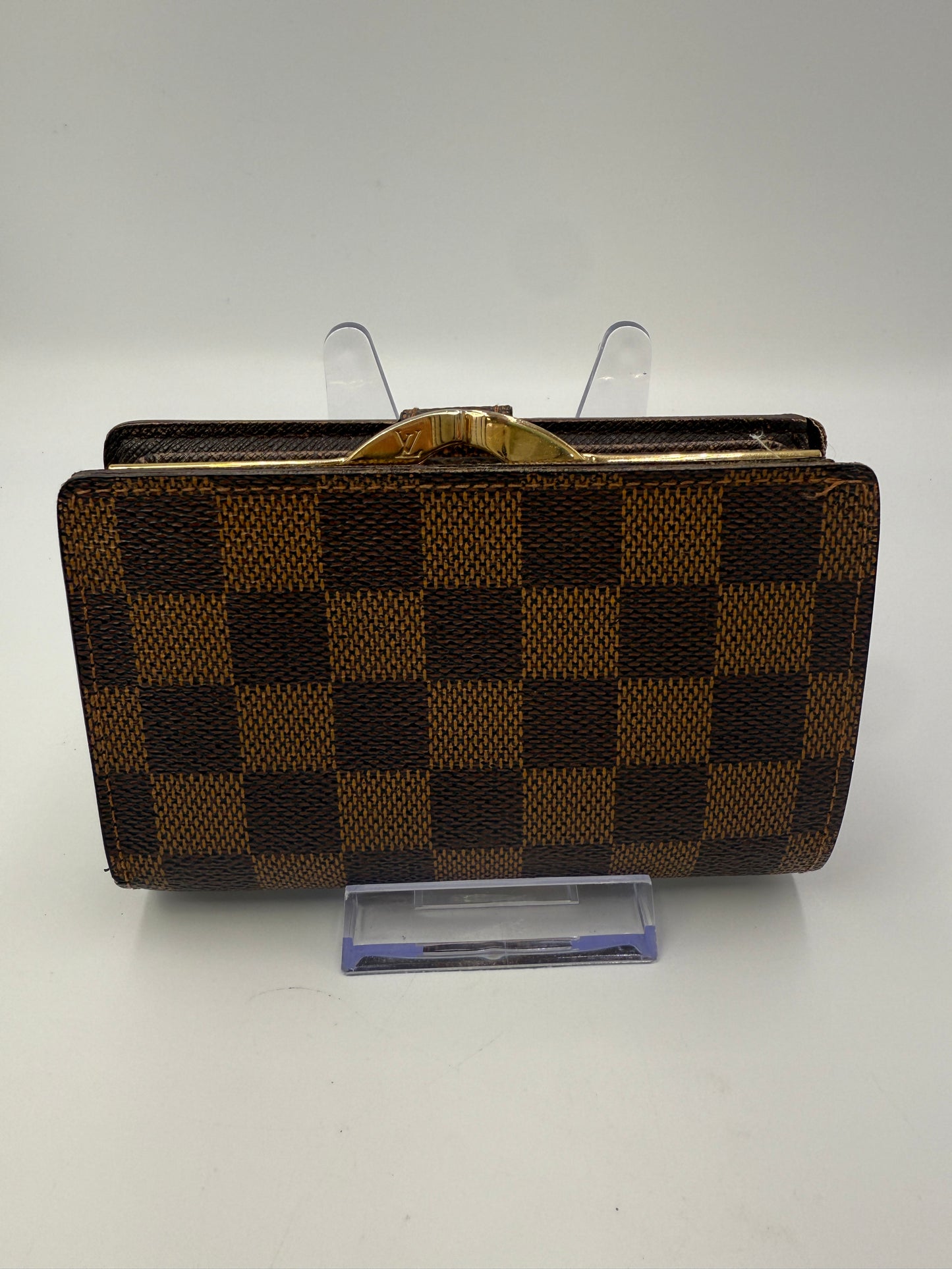 Louis Vuitton Damier Ebene Kisslock Wallet MI0929