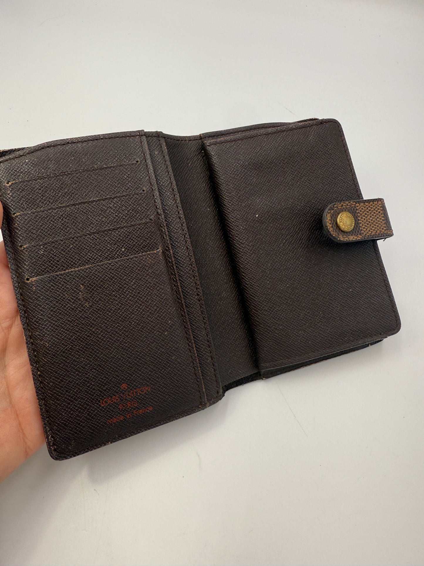 Louis Vuitton Damier Ebene Kisslock Wallet MI0929