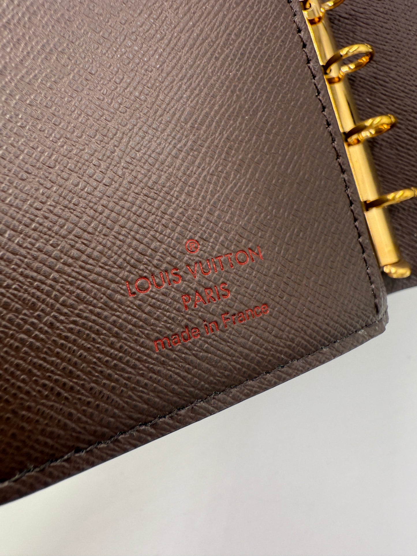 Louis Vuitton Damier Ebene Agenda PM RA0118