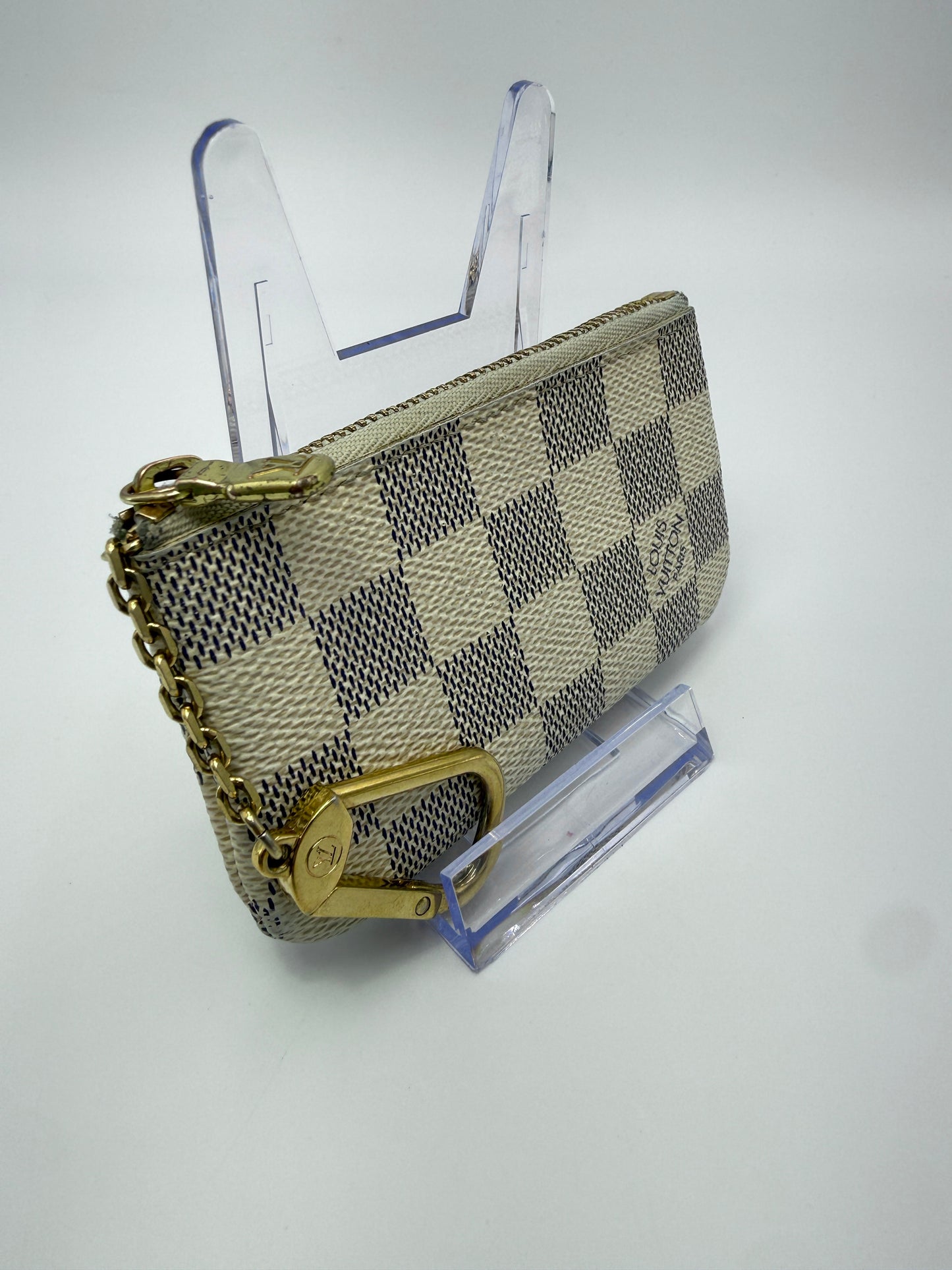 Louis Vuitton Damier Azur Coated Canvas Key Cles CA2017