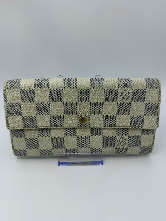 Louis Vuitton Damier Azur Coated Canvas Sarah Wallet CA2039