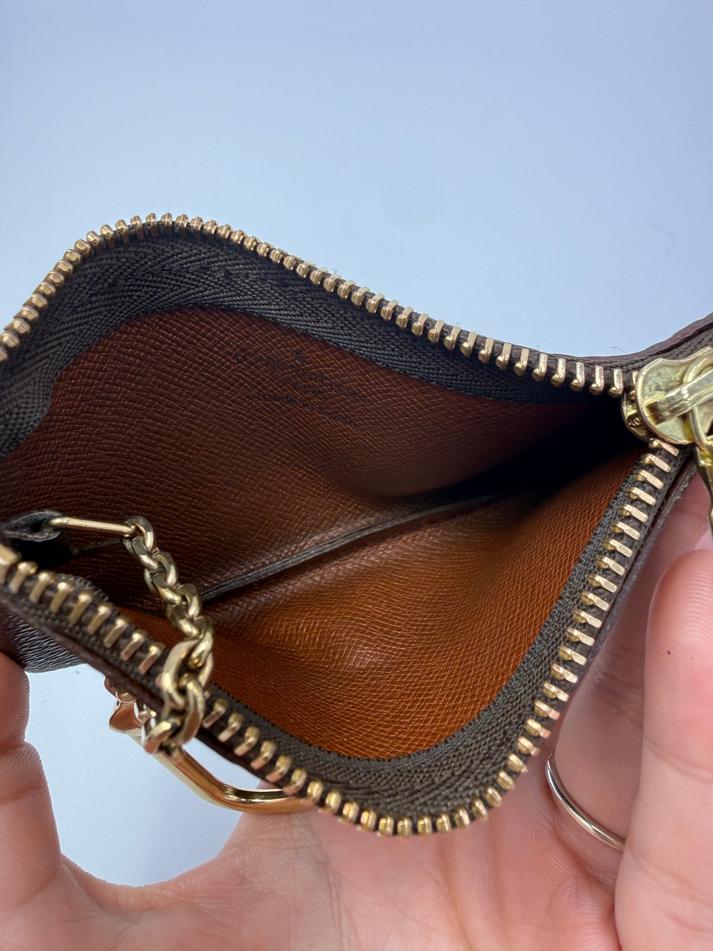 Louis Vuitton Monogram Coated Canvas Key Cles CA1917