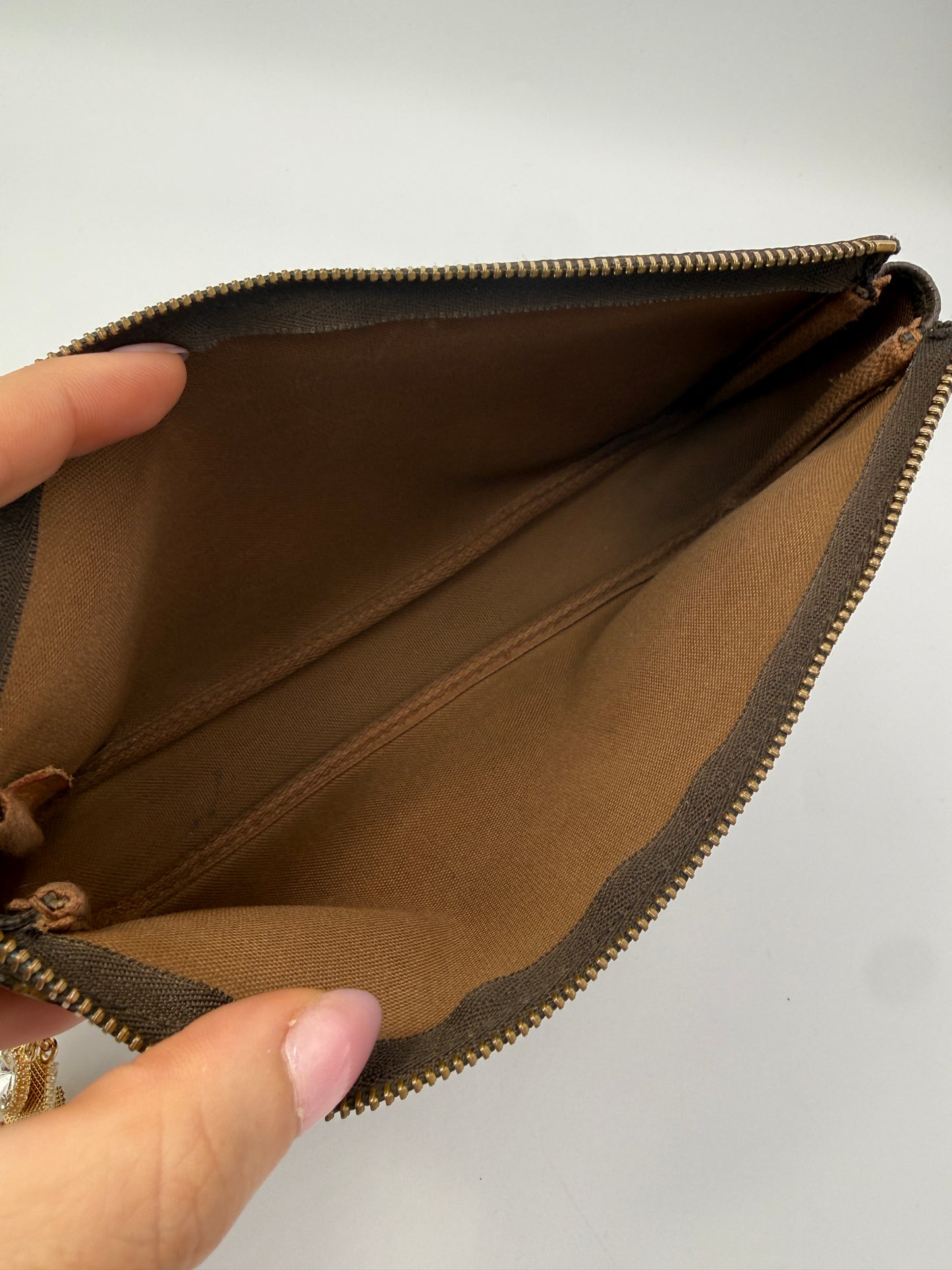 Louis Vuitton Monogram Coated Canvas Pochette SL1927