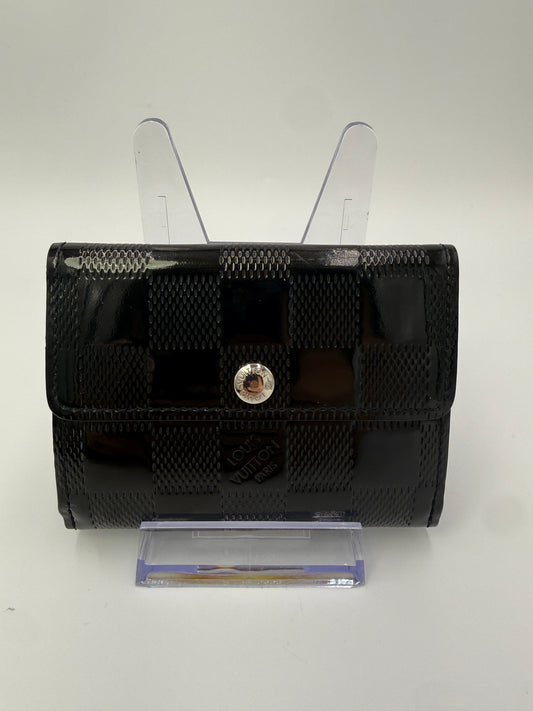 Louis Vuitton Black Damier Vernis Ludlow Compact Wallet BJ0080