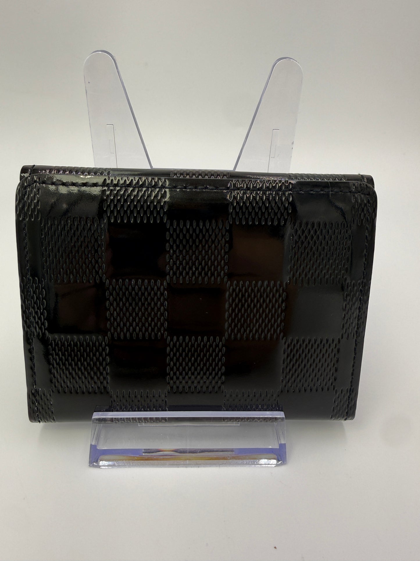 Louis Vuitton Black Damier Vernis Ludlow Compact Wallet BJ0080
