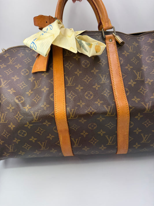 Louis Vuitton Monogram Coated Canvas Keepall 50 cm