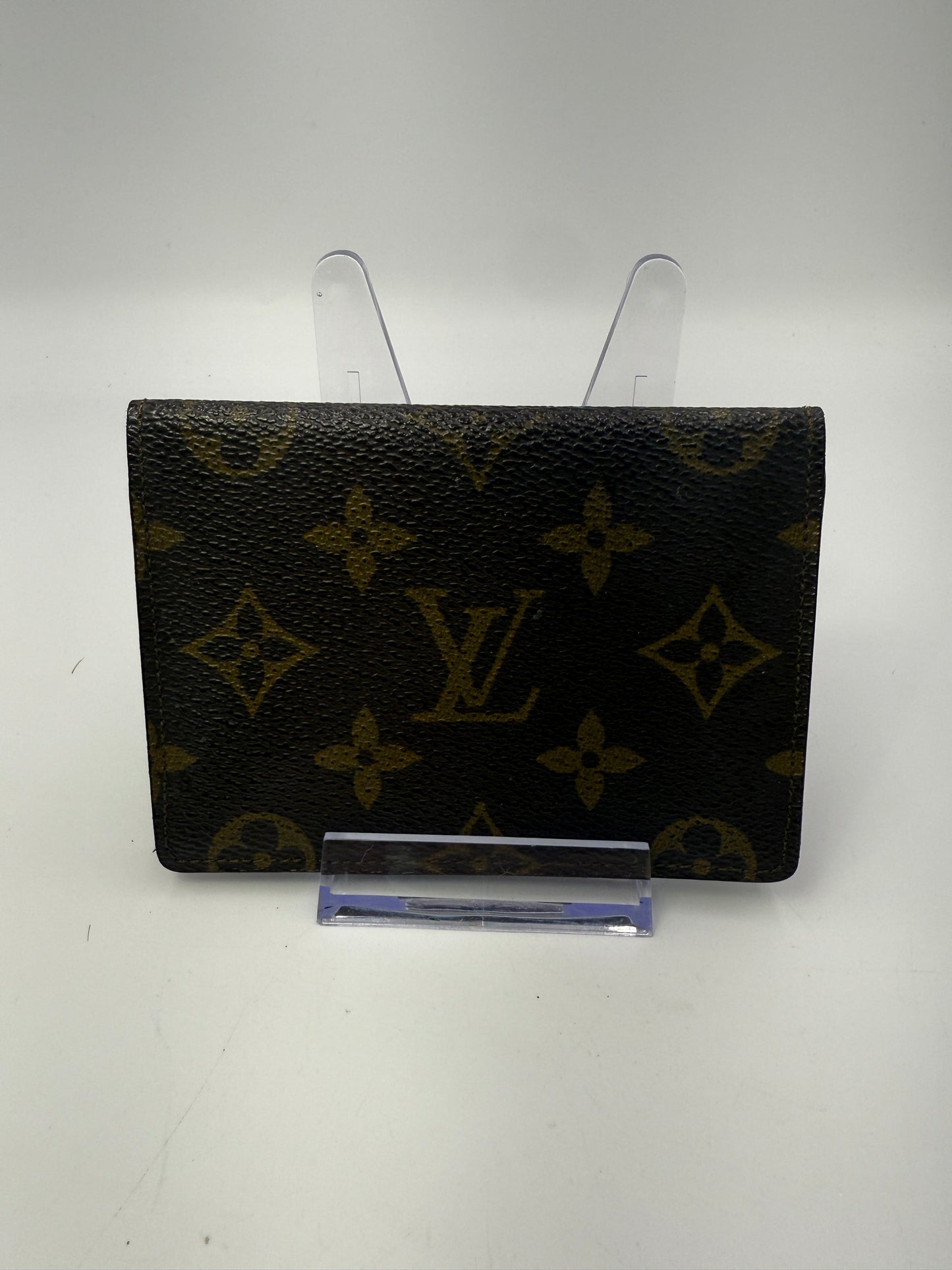 LV Monogram Coated Canvas ID Holder Compact Wallet MI8911