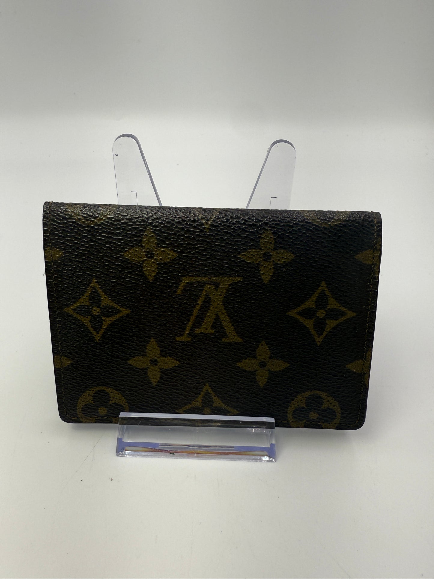 LV Monogram Coated Canvas ID Holder Compact Wallet MI8911