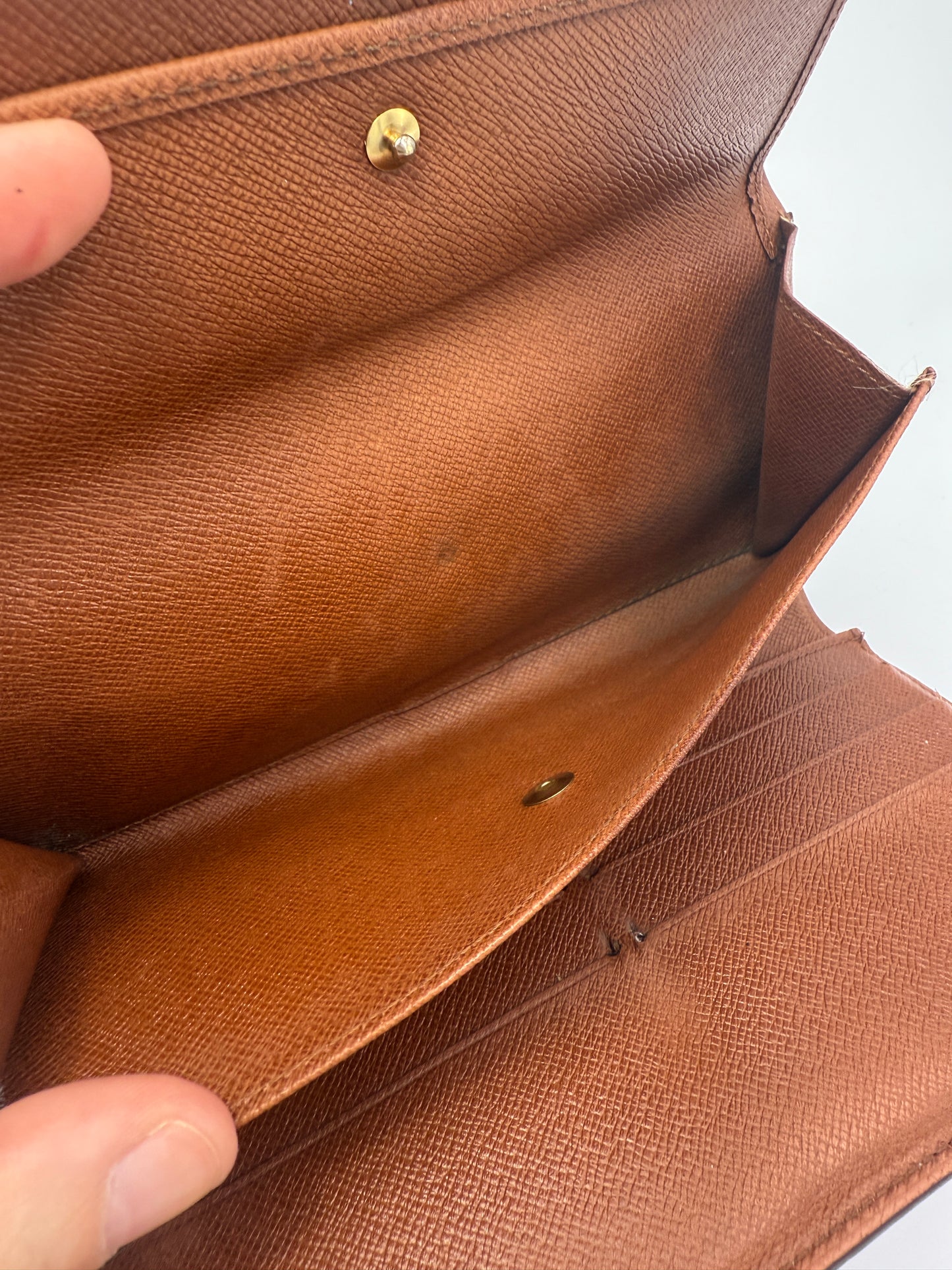 Louis Vuitton Monogram Coated Canvas International Wallet TH0969